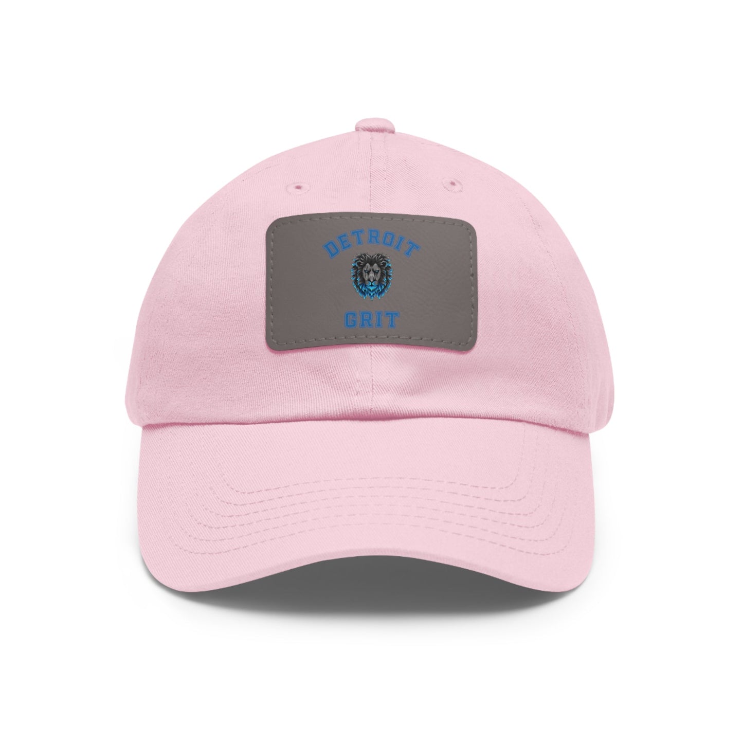 Detroit Lions Grit Dad Hat with Leather Patch