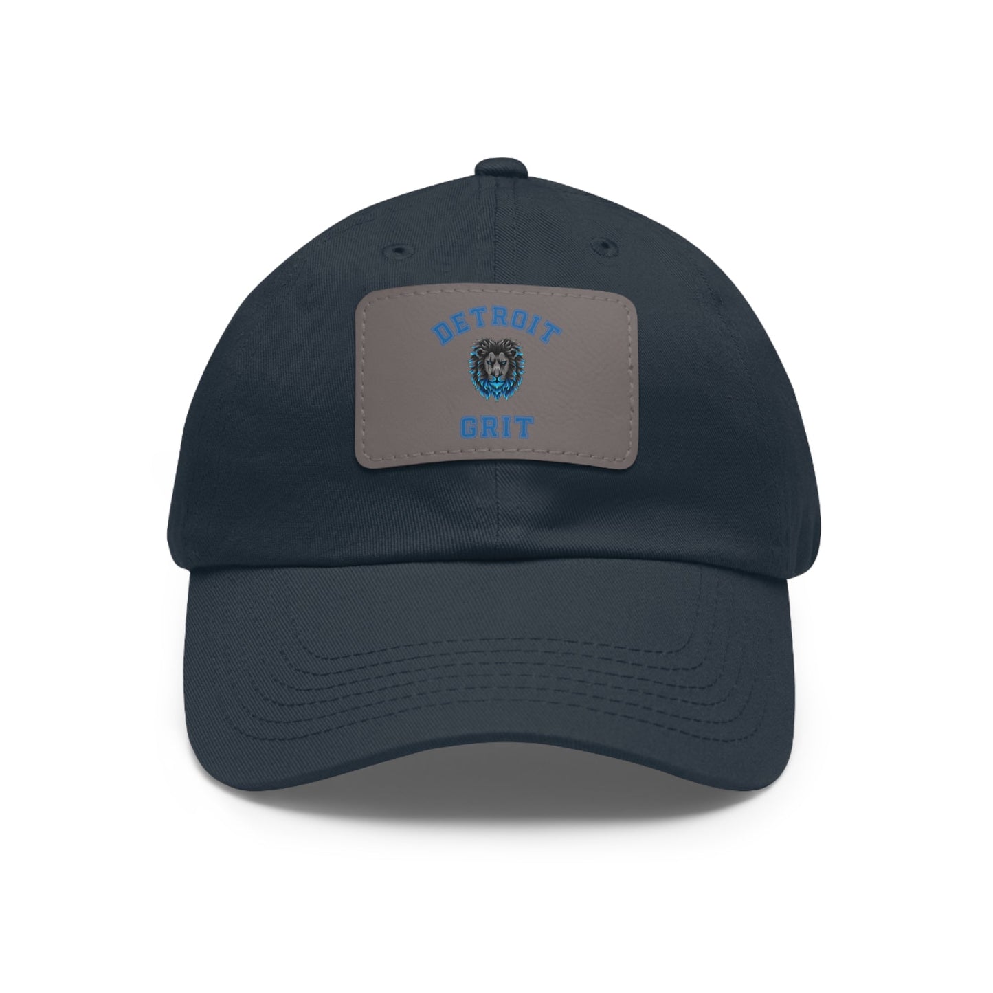 Detroit Lions Grit Dad Hat with Leather Patch