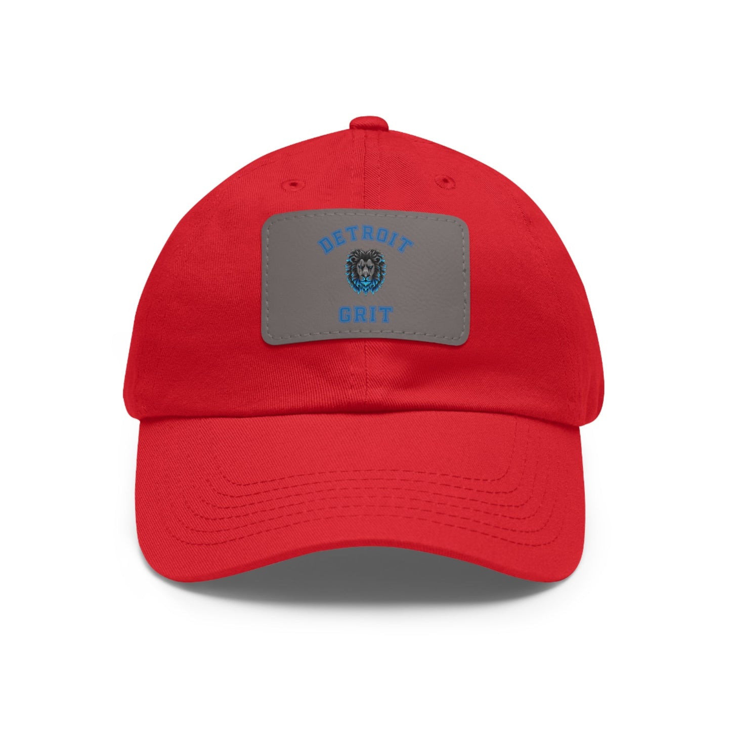 Detroit Lions Grit Dad Hat with Leather Patch