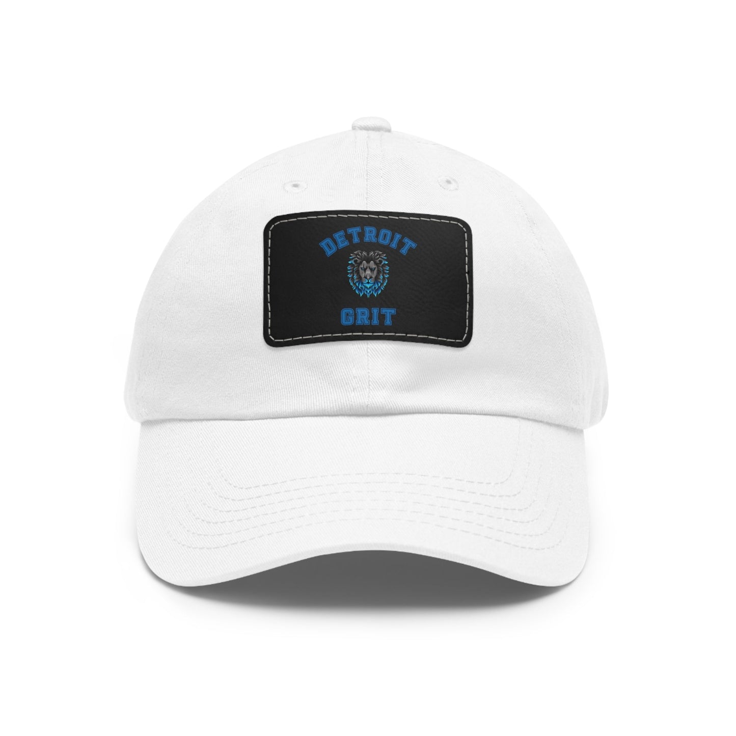 Detroit Lions Grit Dad Hat with Leather Patch