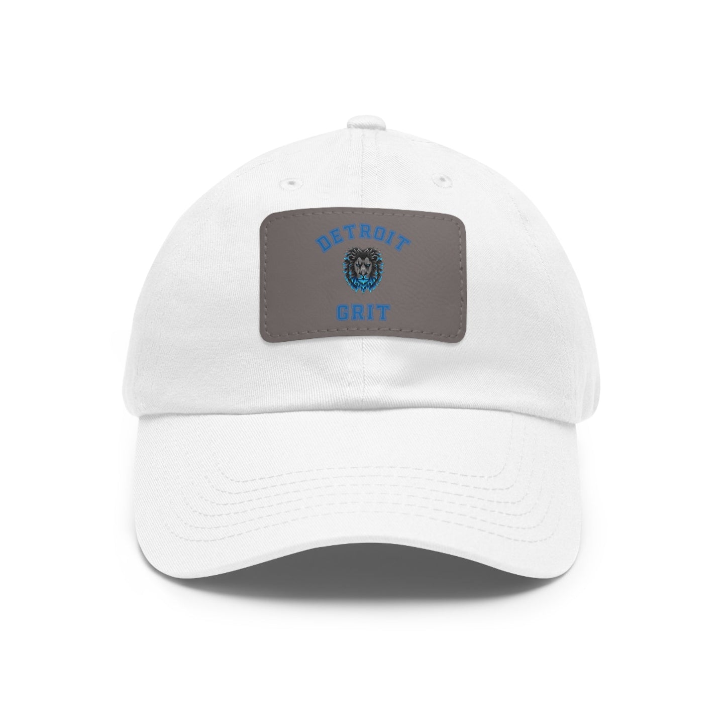 Detroit Lions Grit Dad Hat with Leather Patch