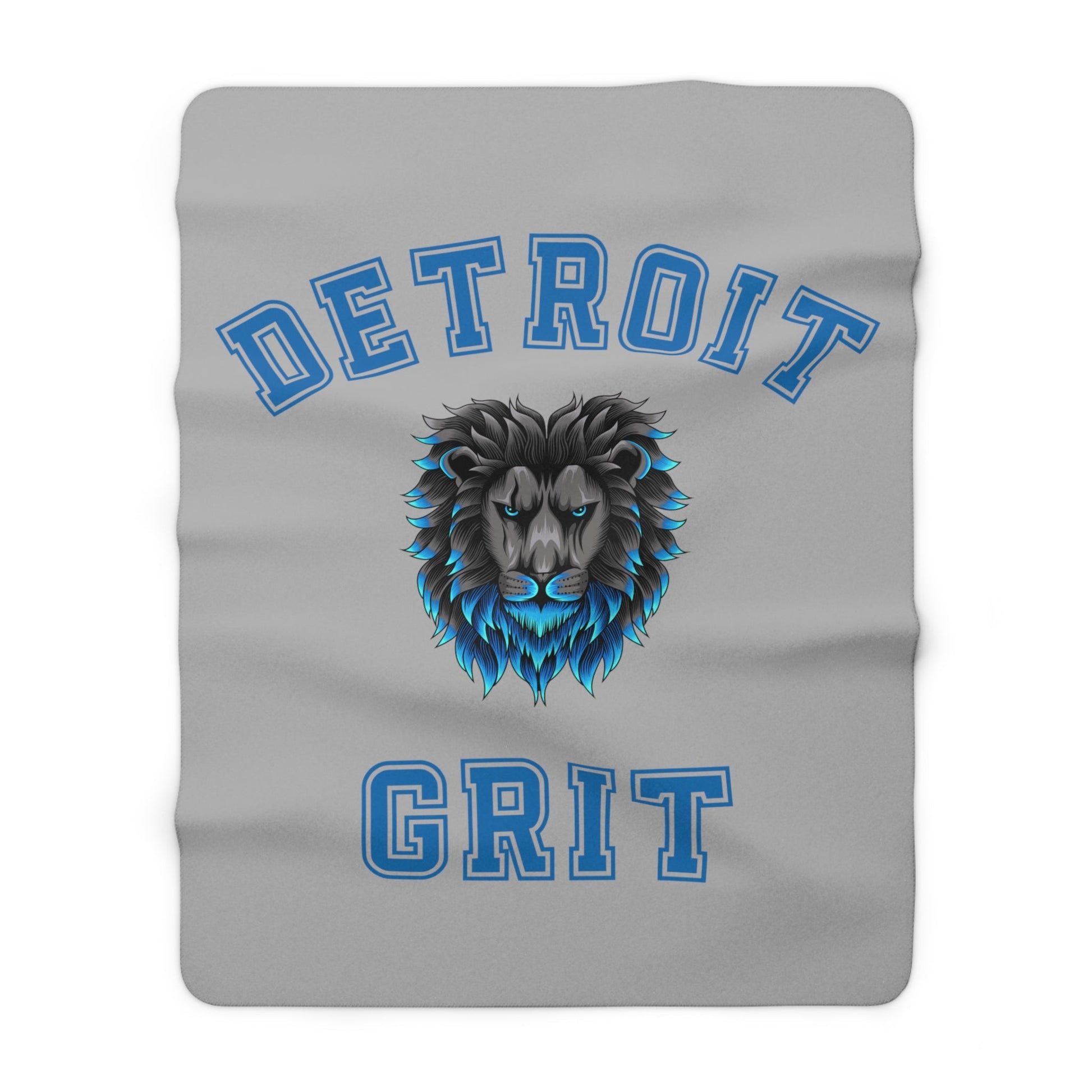 Detroit Lions Grit Sherpa Fleece Blanket