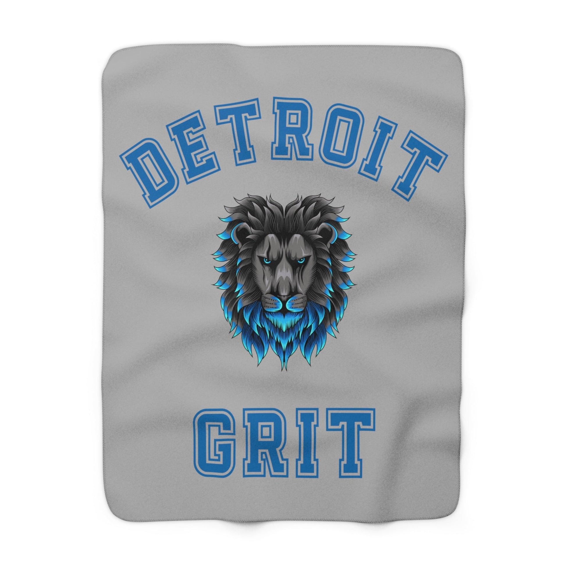 Detroit Lions Grit Sherpa Fleece Blanket