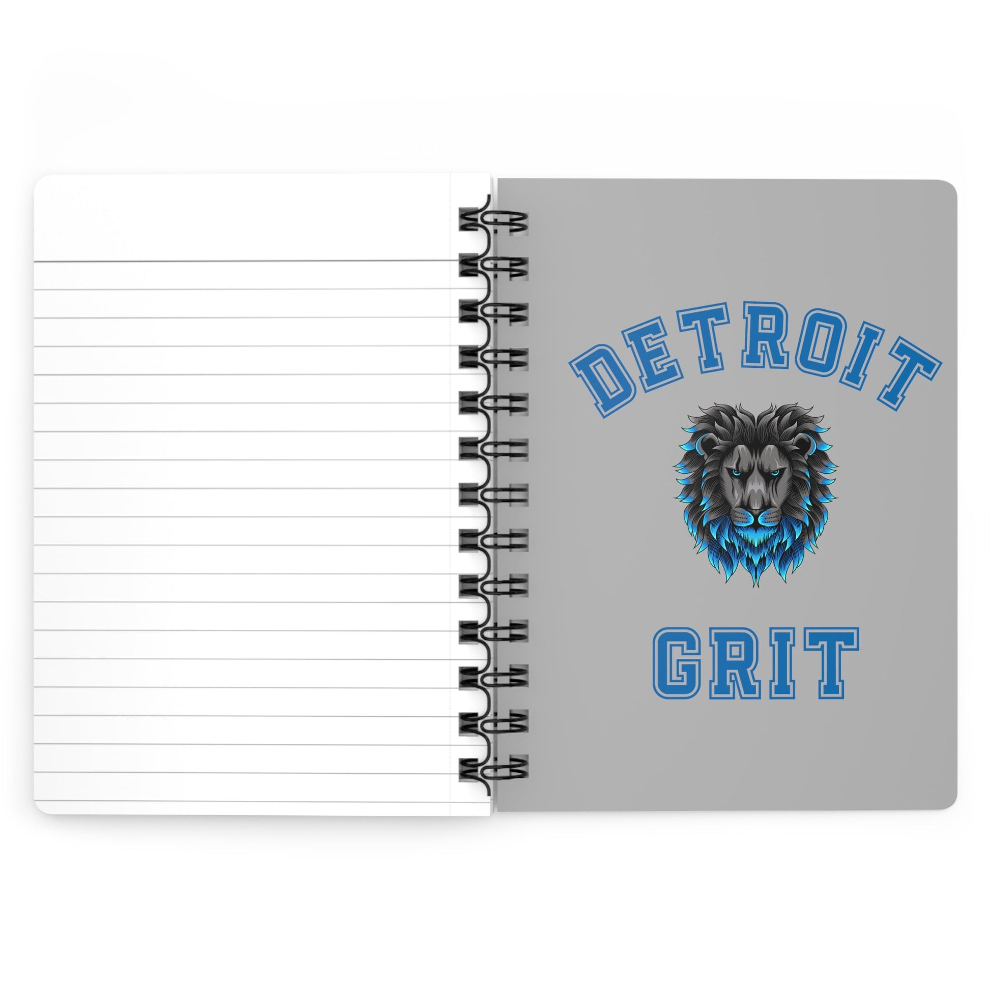 Detroit Lions Grit Spiral Bound Journal