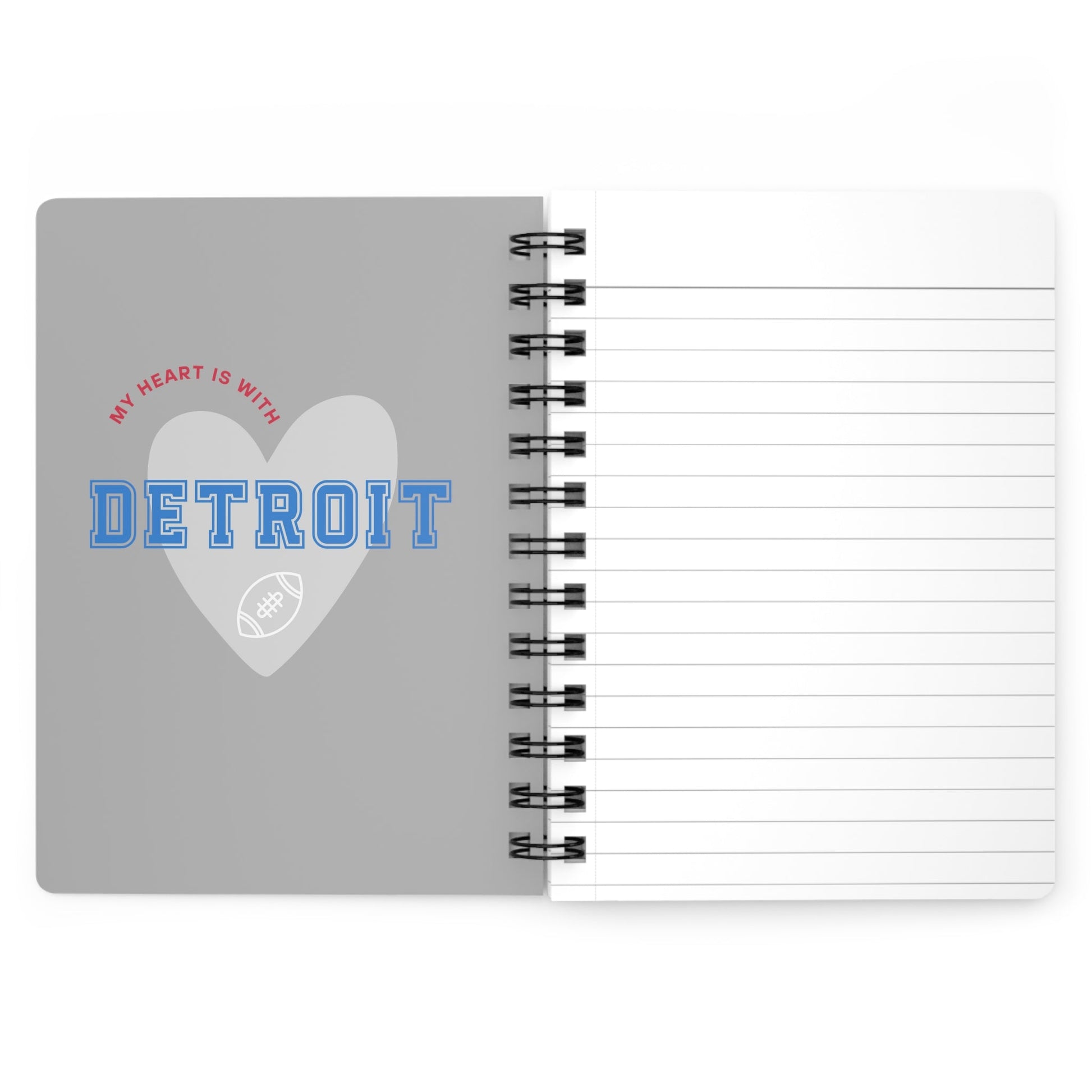 Detroit Lions Grit Spiral Bound Journal