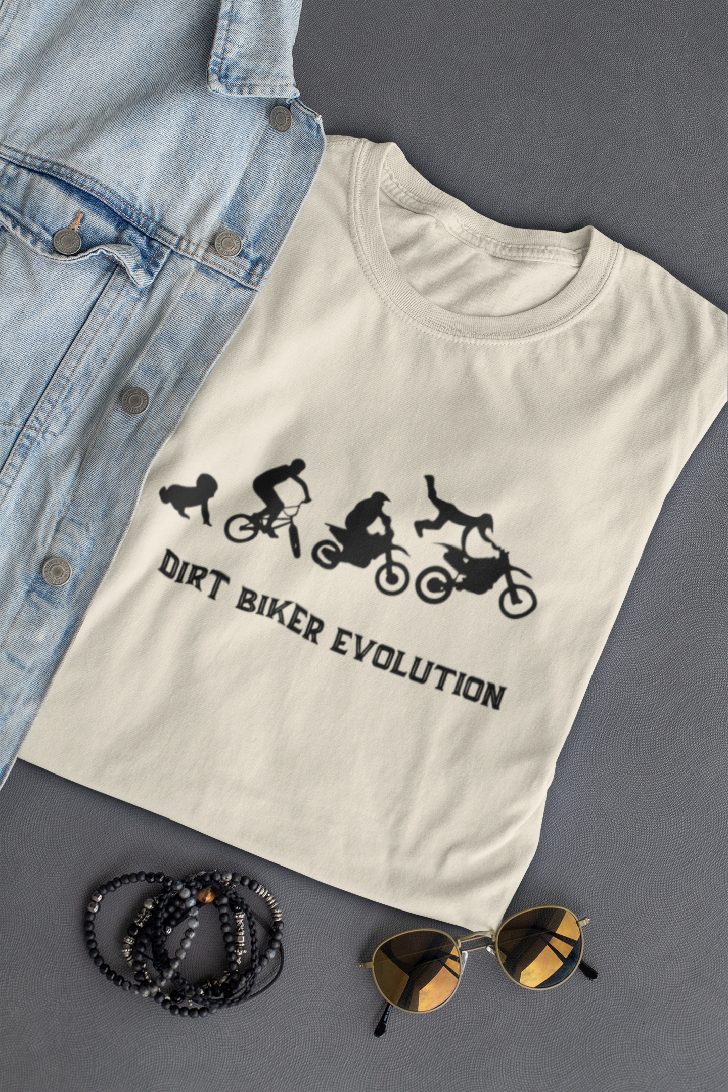 Dirt Bike Evolution Jersey Short Sleeve Tee