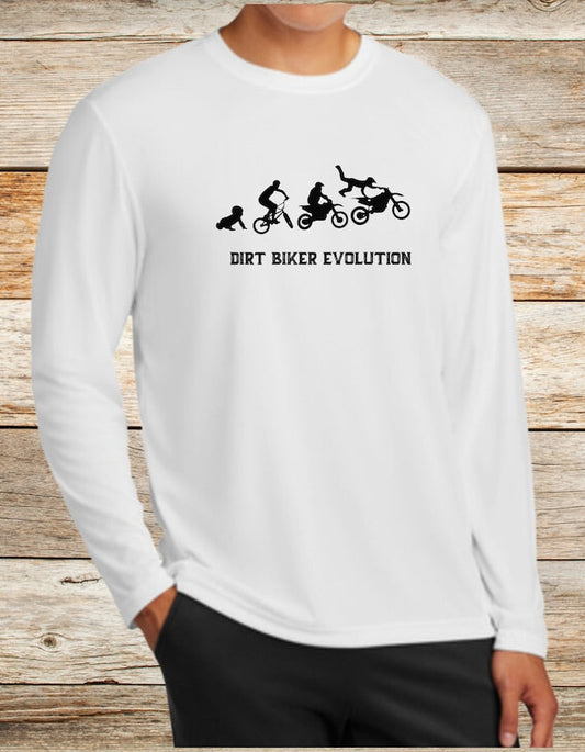 Dirt Bike Evolution Lightweight Long Sleeve Tee