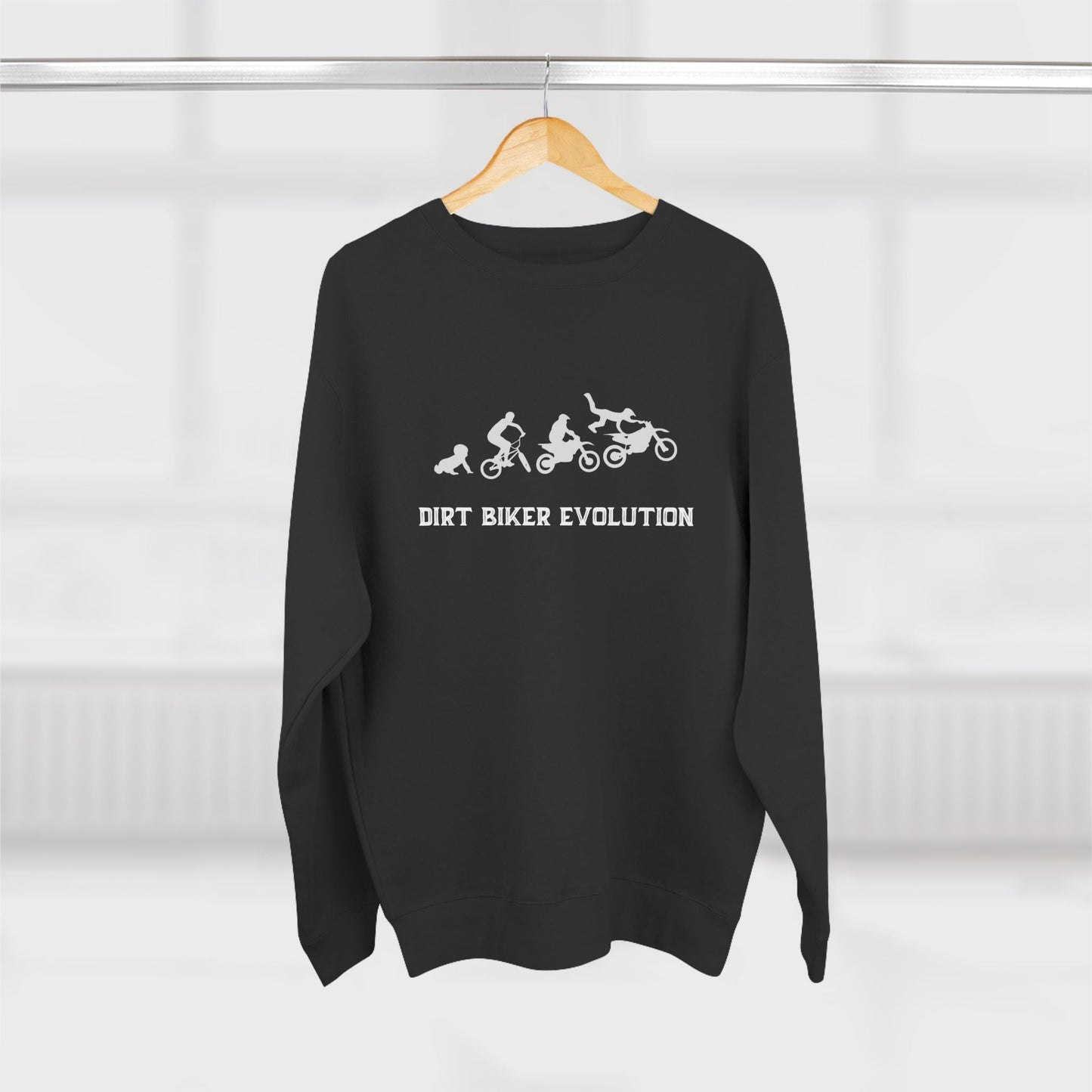 Dirt Bike Evolution Premium Crewneck Sweatshirt