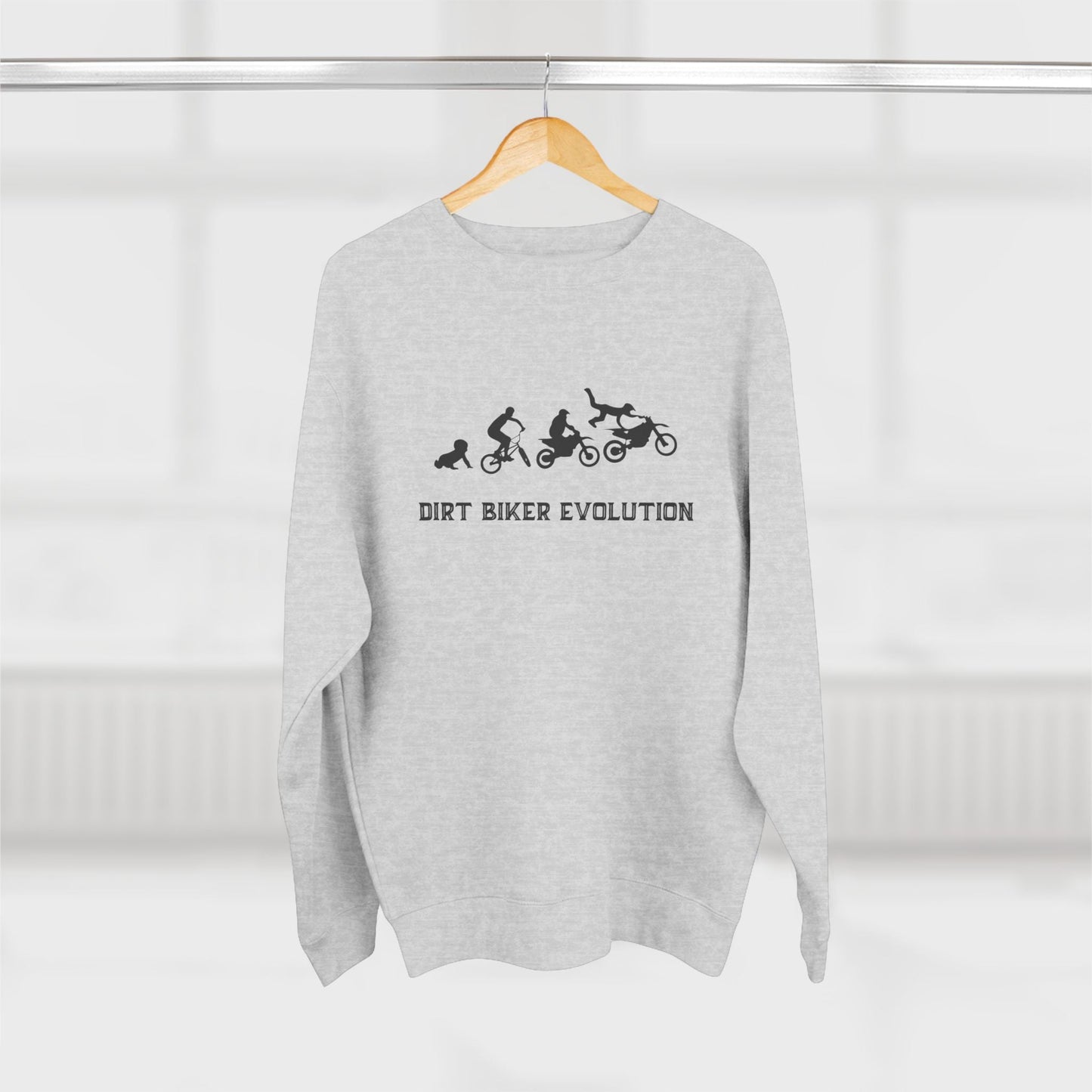 Dirt Bike Evolution Premium Crewneck Sweatshirt