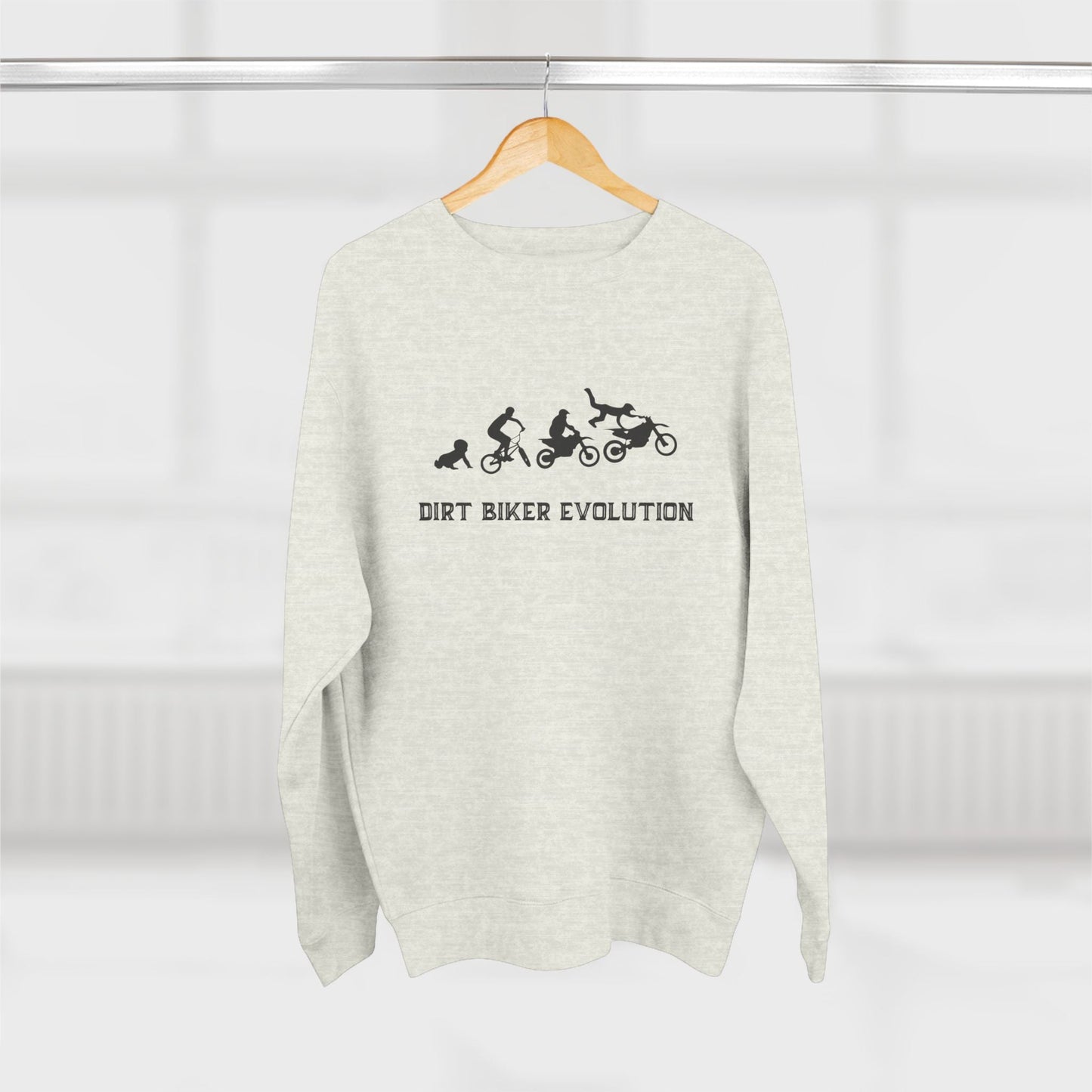 Dirt Bike Evolution Premium Crewneck Sweatshirt