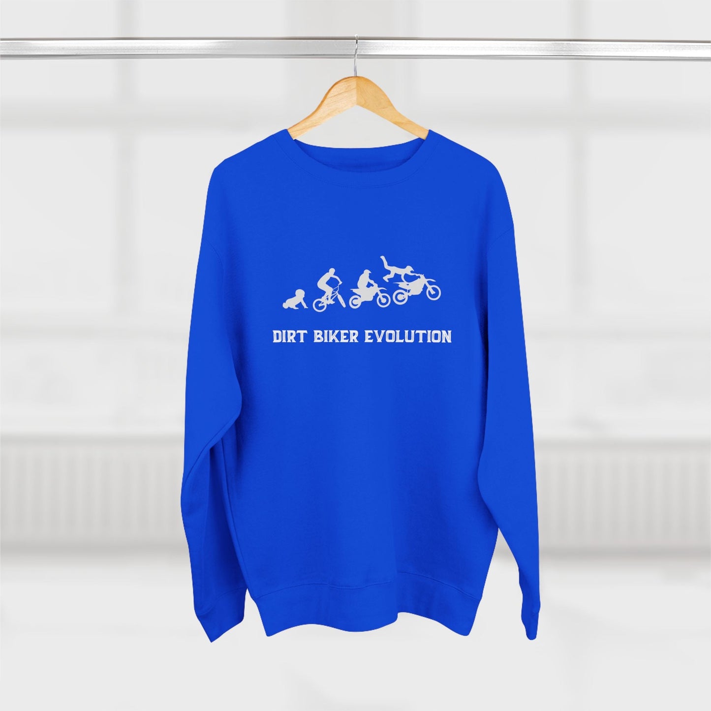 Dirt Bike Evolution Premium Crewneck Sweatshirt