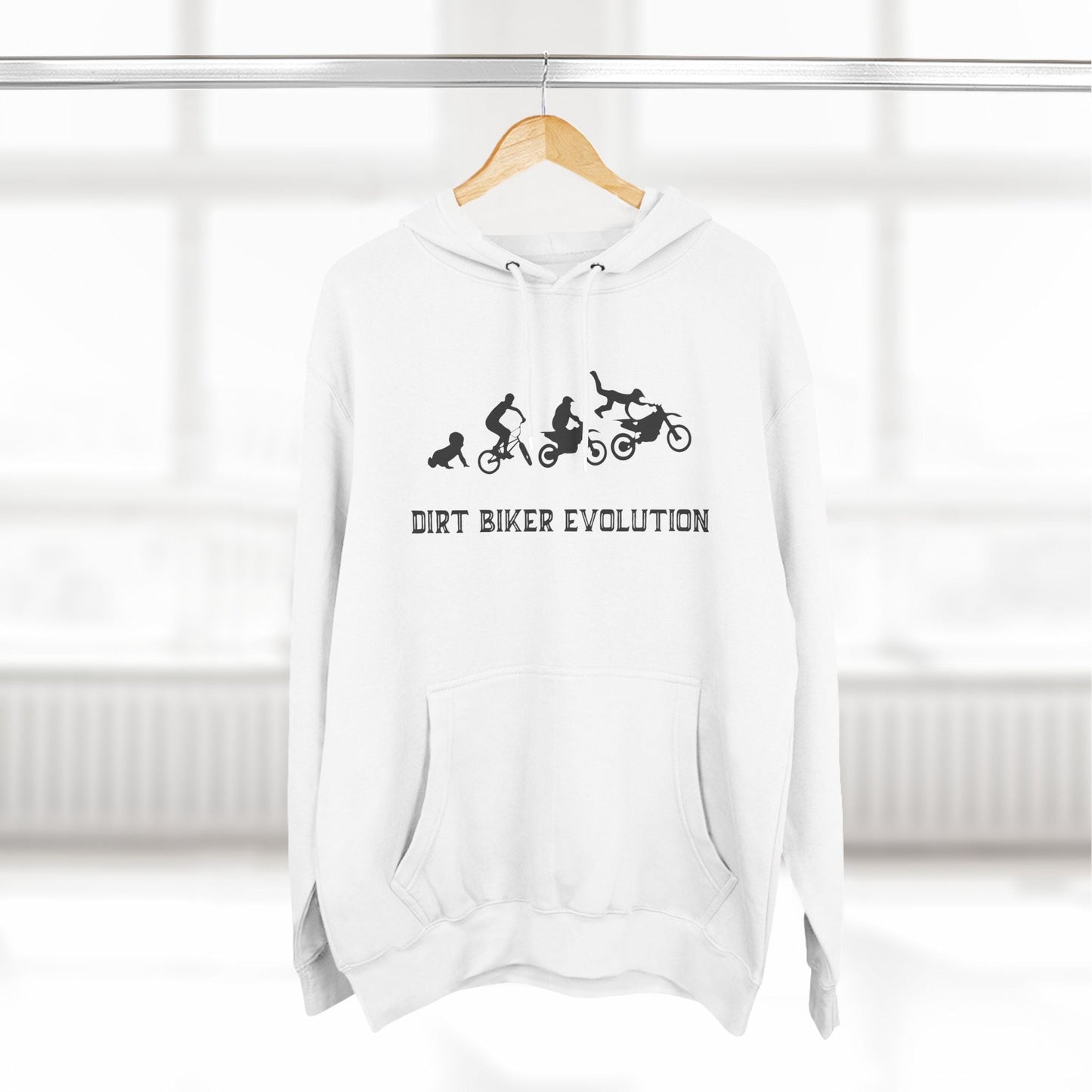 Dirt Bike Evolution Premium Fleece Hoodie