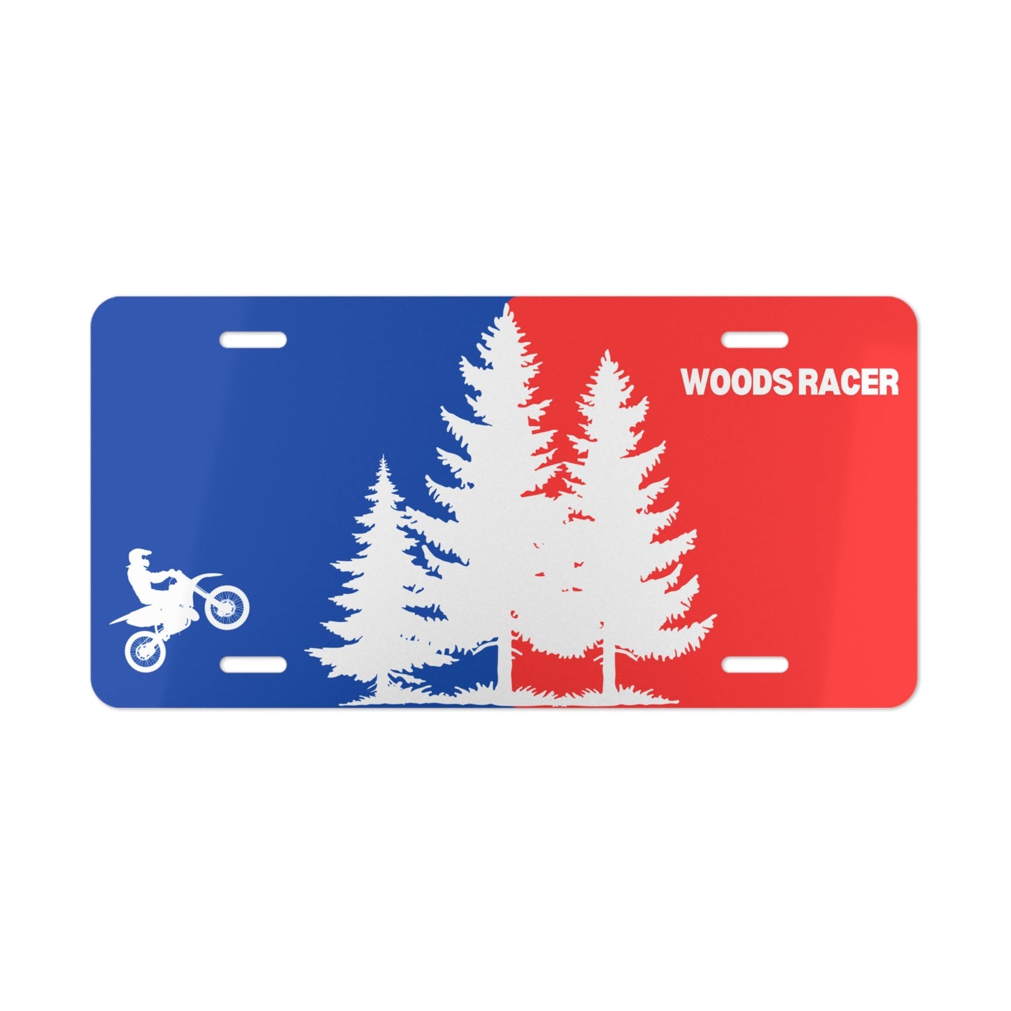 Dirt Bike Offroad Woods Racer Vanity Plate