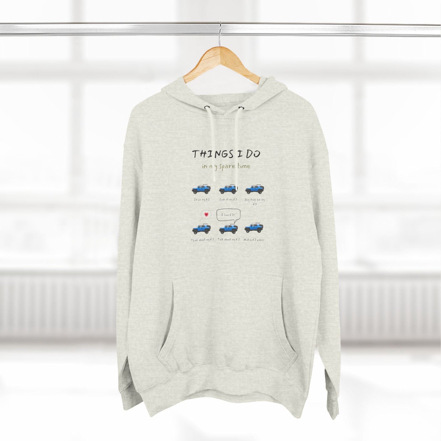 FJ Cruisers in my Spare Time (Personalized Color) Premium Hoodie