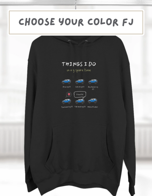 FJ Cruisers in my Spare Time (Personalized Color) Premium Hoodie