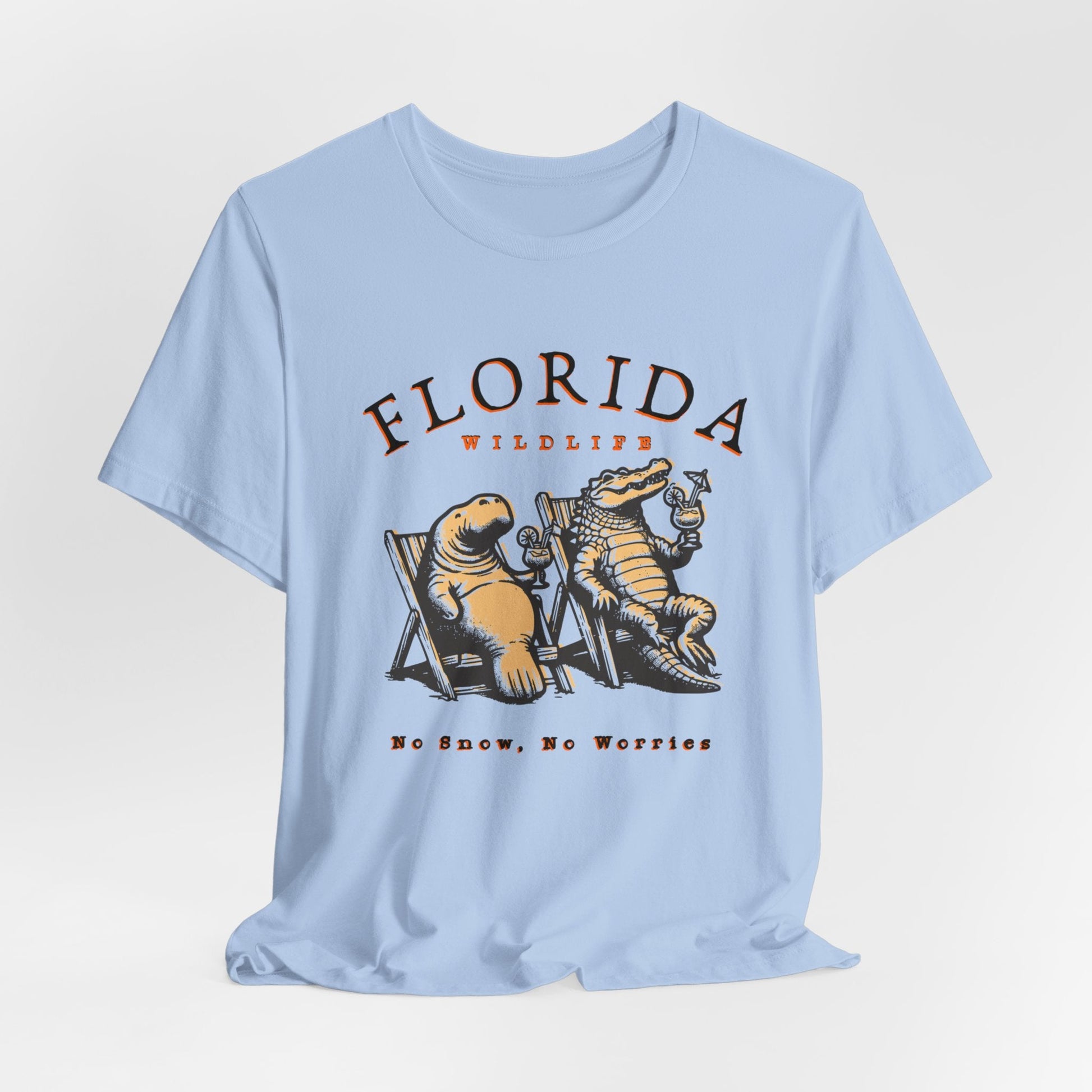 Florida No Snow No Worries Jersey Short Sleeve Tee