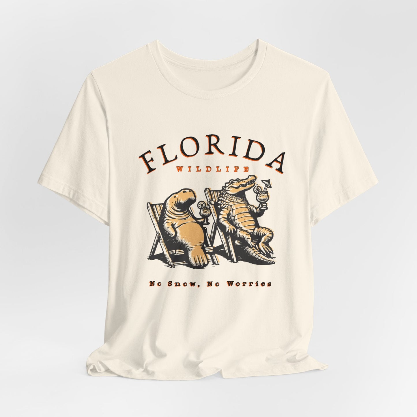 Florida No Snow No Worries Jersey Short Sleeve Tee