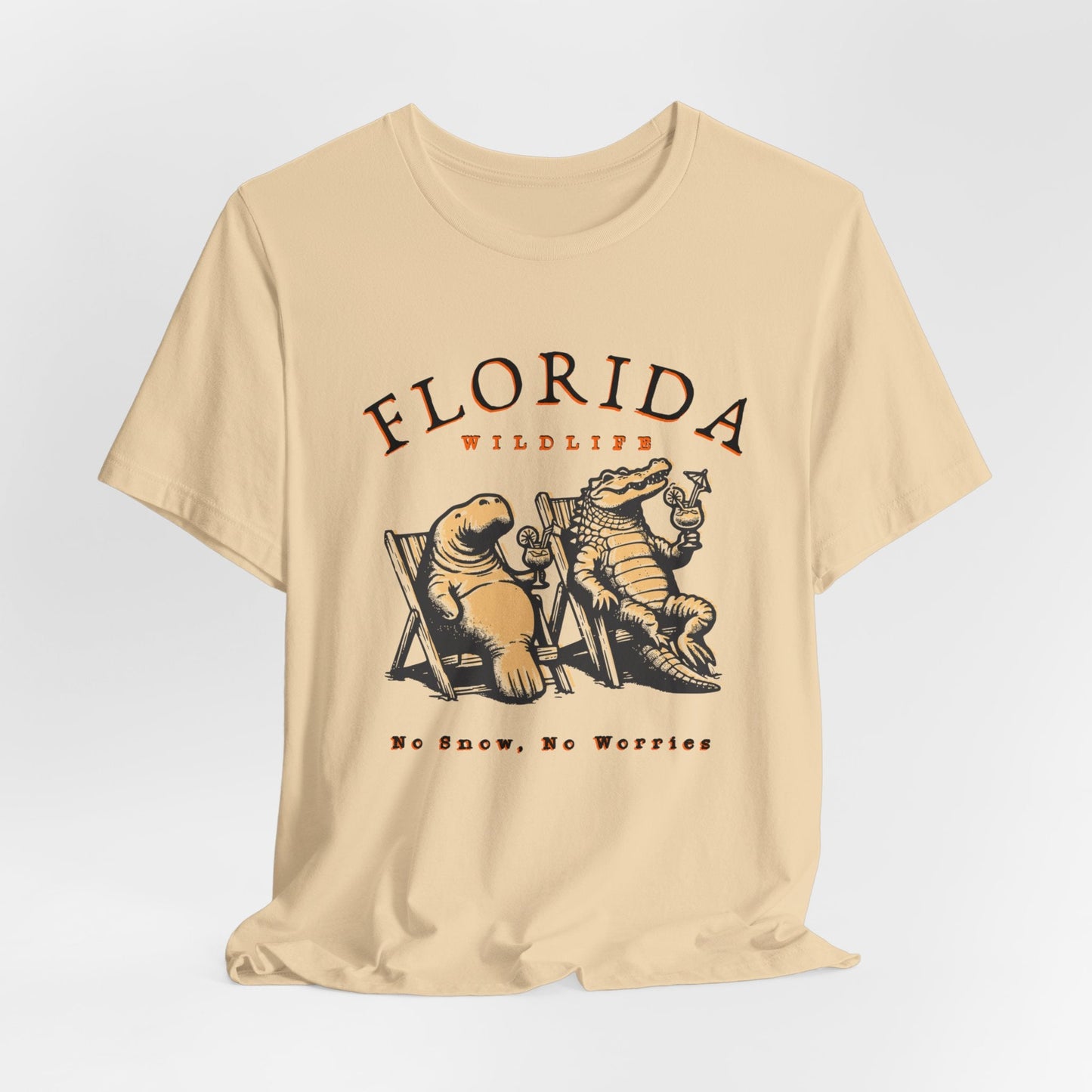 Florida No Snow No Worries Jersey Short Sleeve Tee