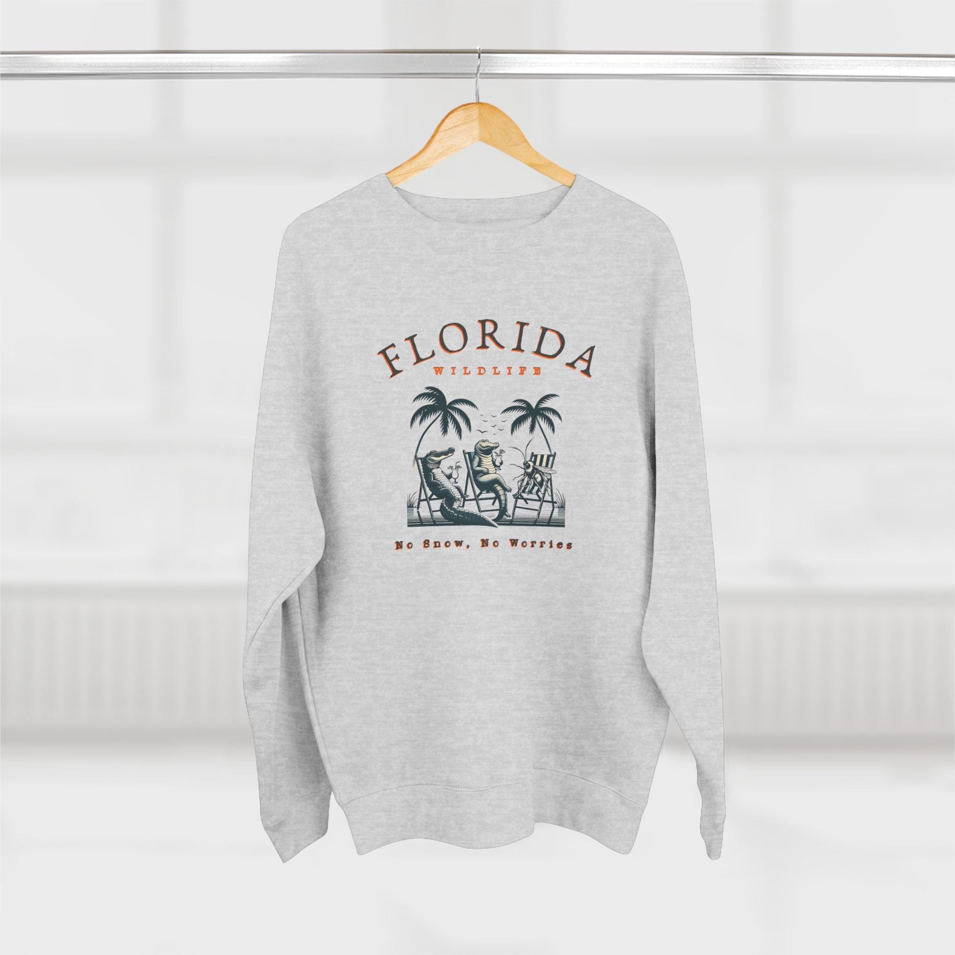 Florida No Snow No Worries v2 Premium Crewneck Sweatshirt