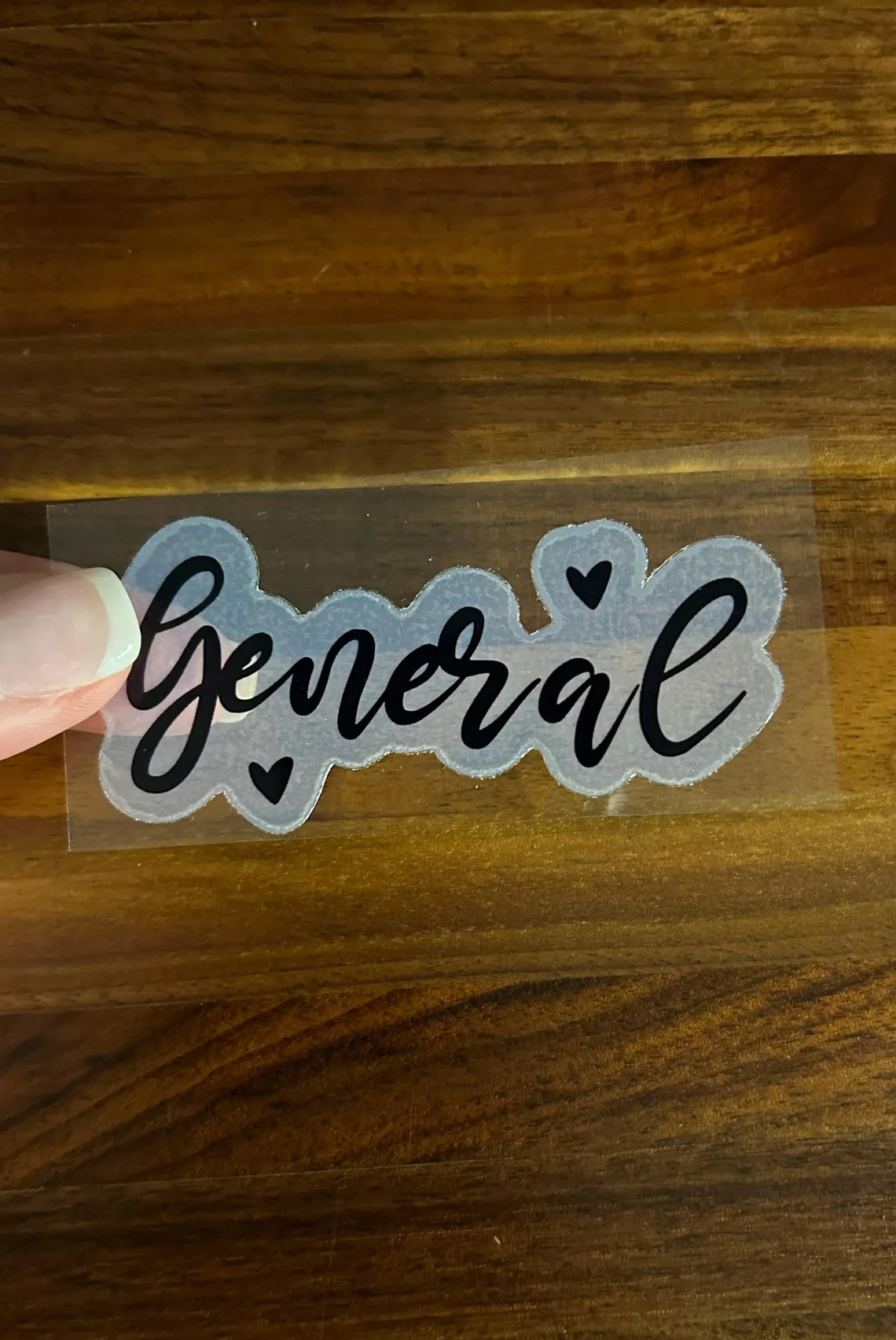 General Household Label Translucent Vinyl Sticker