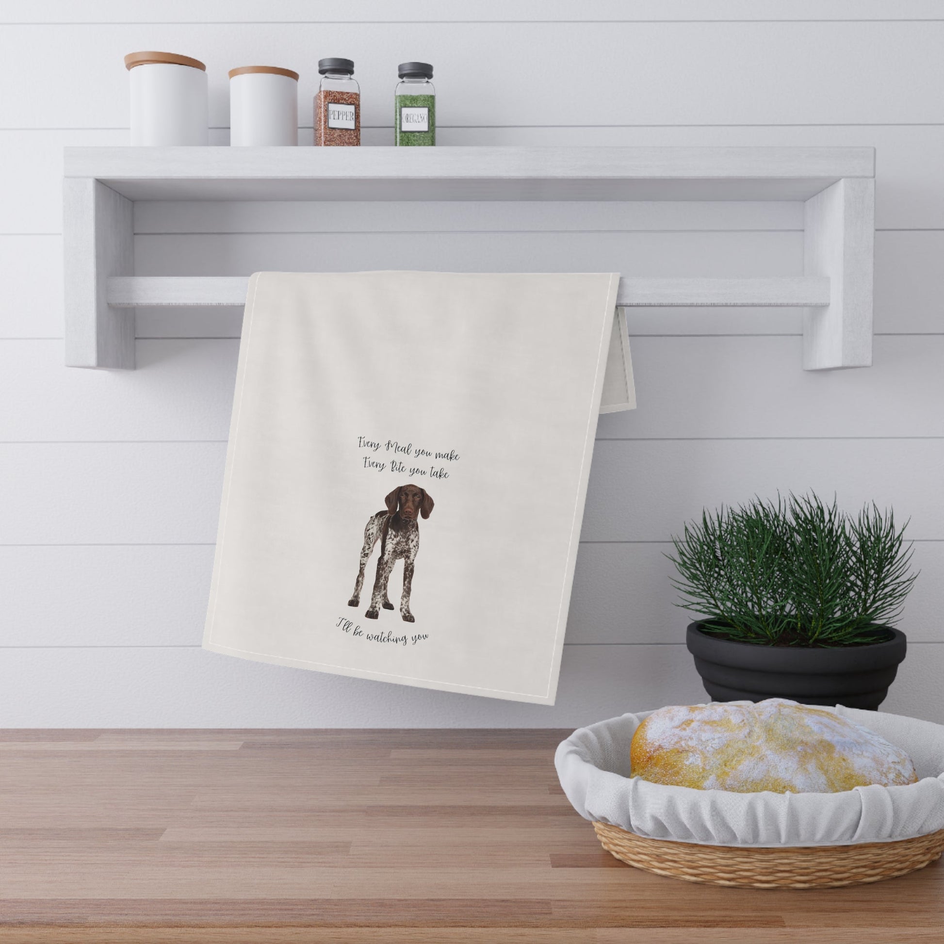 German Shorthaired Pointer GSP Dog Every Meal you Make Decorative Kitchen Towel