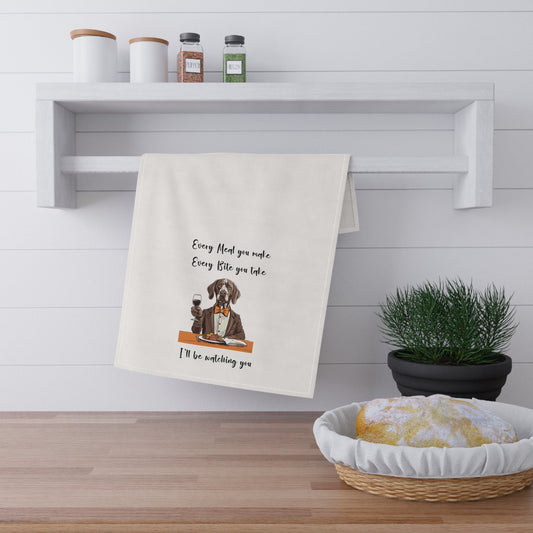 German Shorthaired Pointer GSP Dog Every Meal you Make v3 Decorative Kitchen Towel