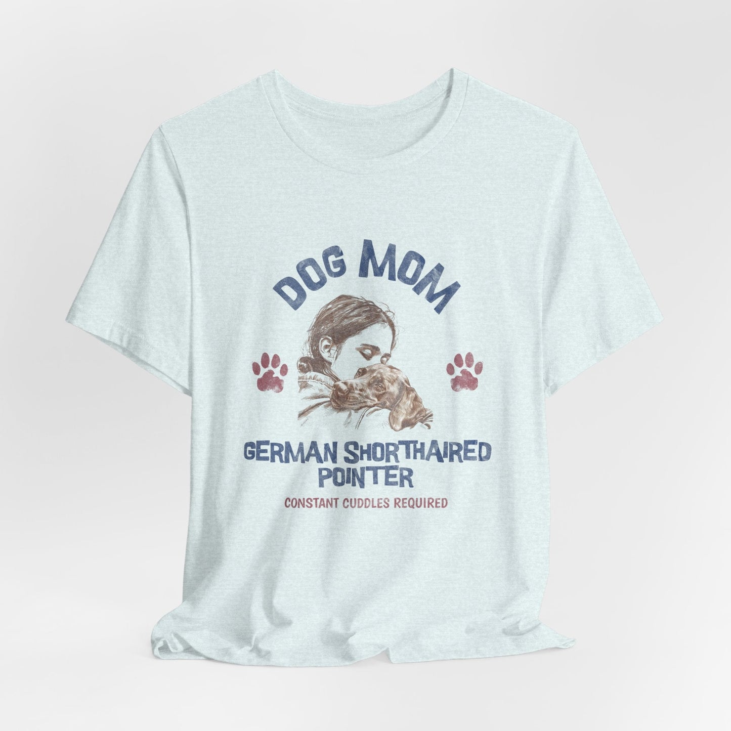 German Shorthaired Pointer GSP Dog Mom v1 Jersey Short Sleeve Tee