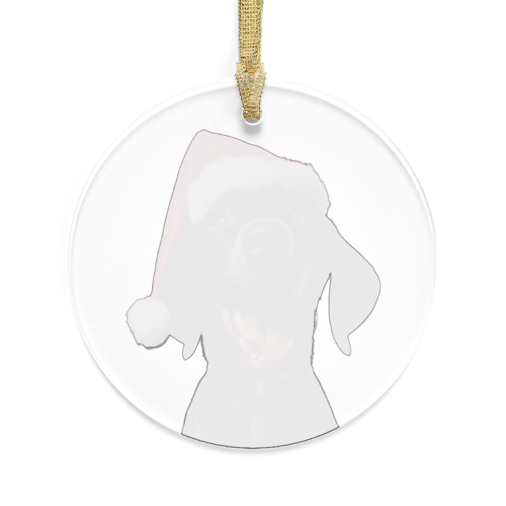 German Shorthaired Pointer GSP Santa Dog Acrylic Ornaments