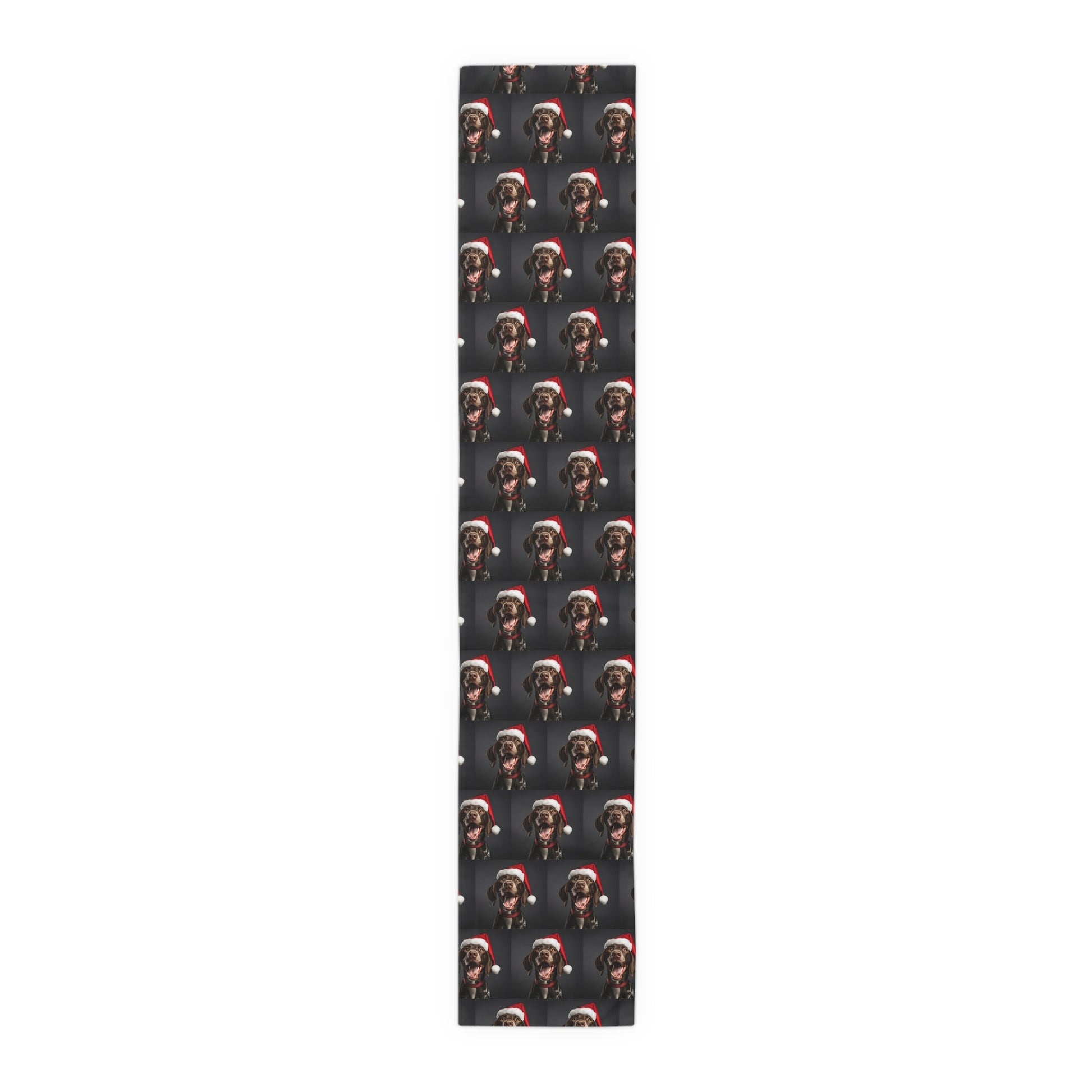 German Shorthaired Pointer GSP Santa Dog Table Runner