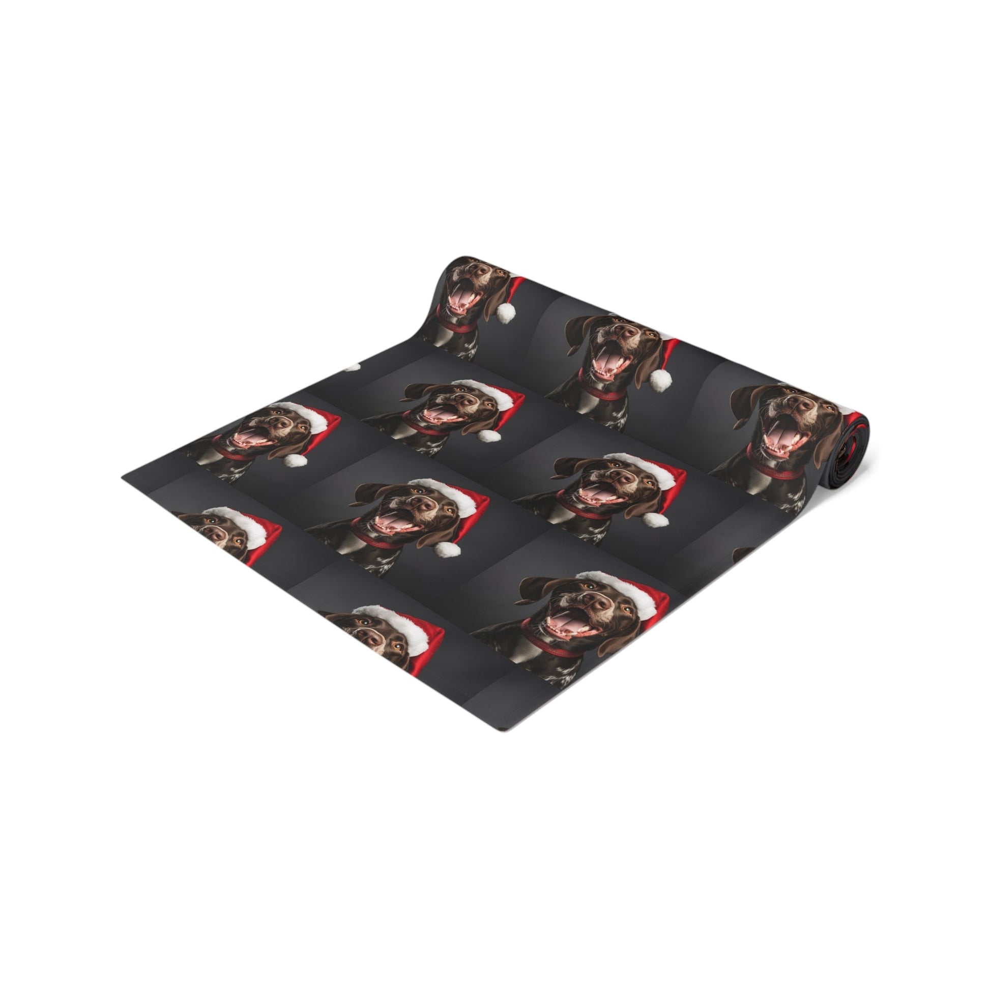 German Shorthaired Pointer GSP Santa Dog Table Runner