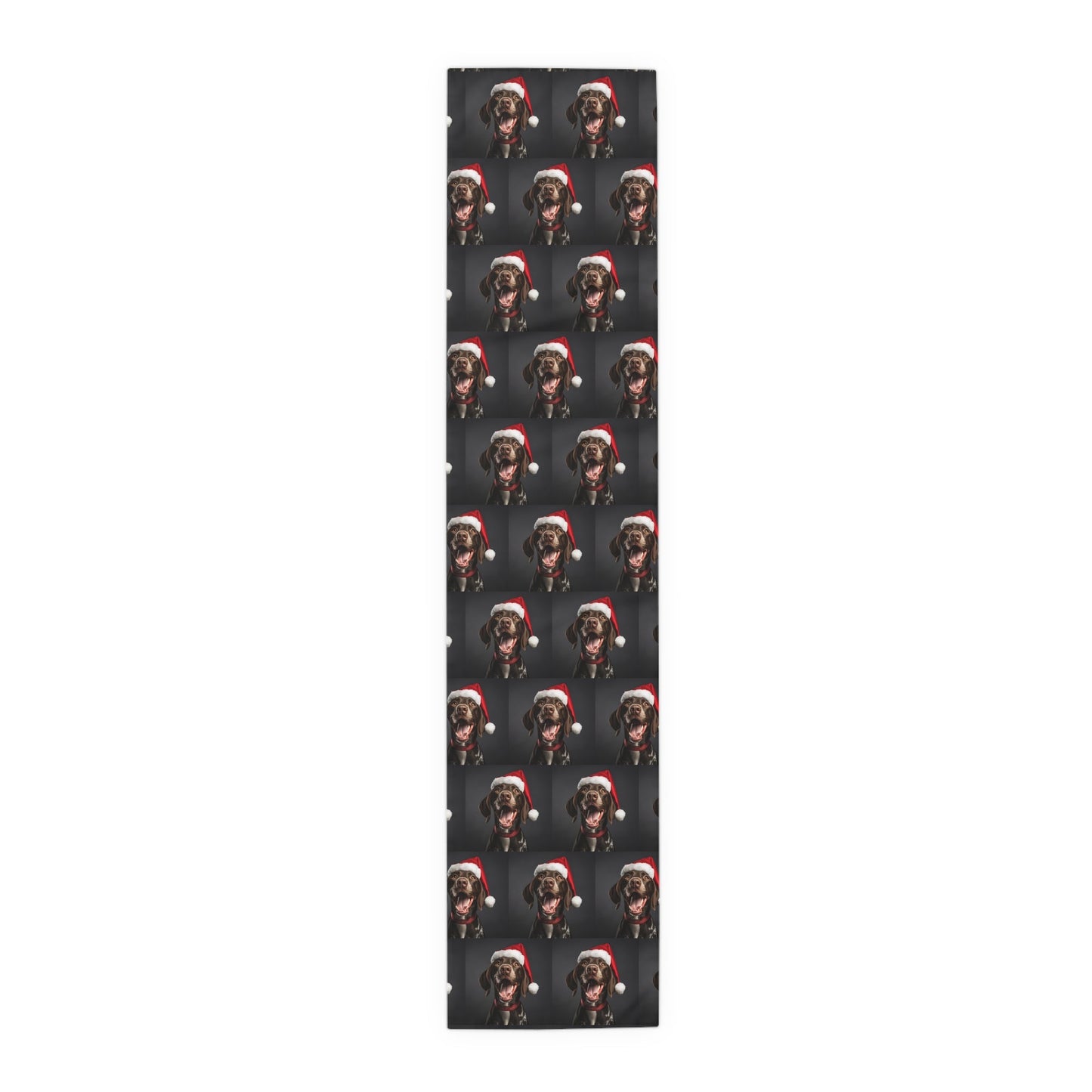 German Shorthaired Pointer GSP Santa Dog Table Runner