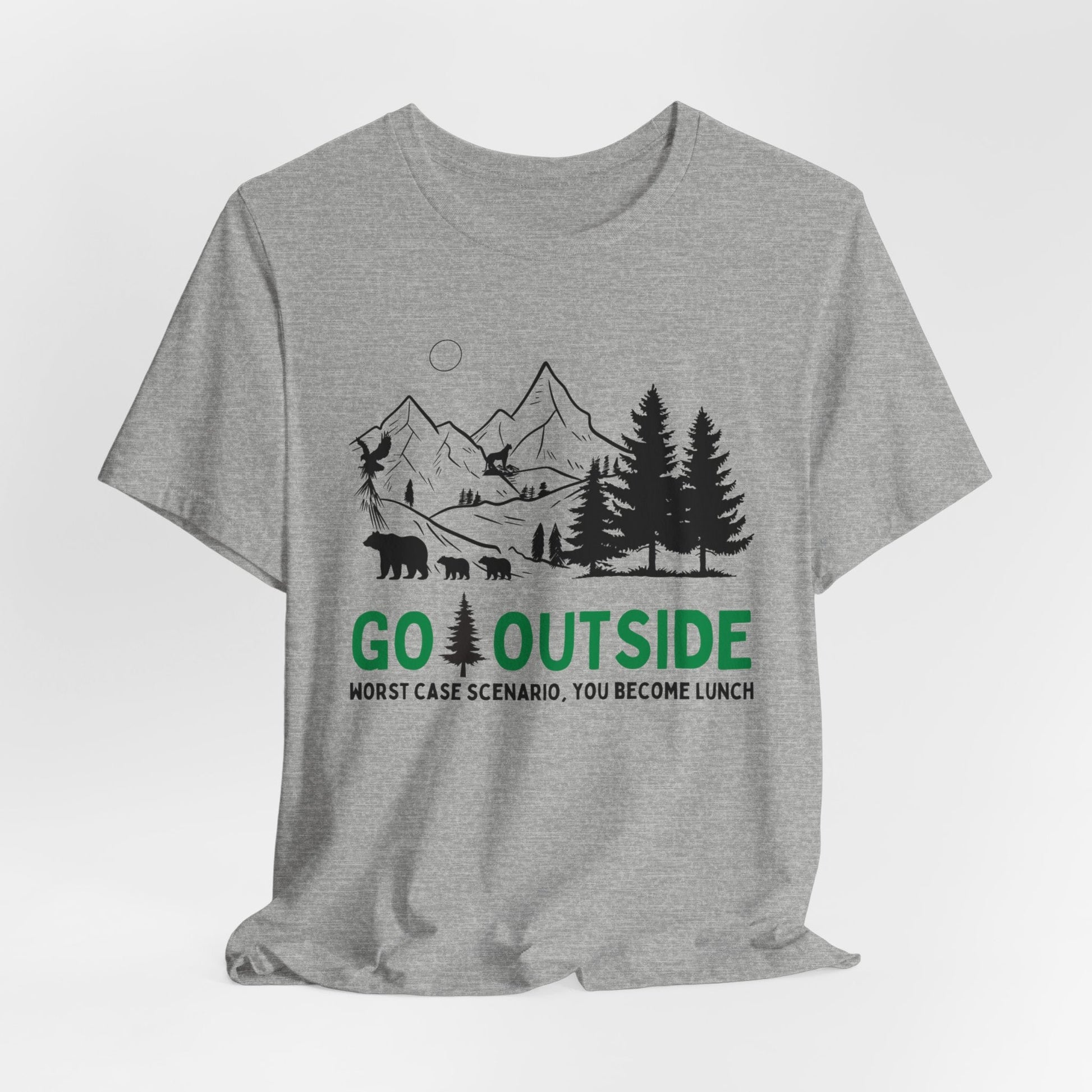 Go Outside or Become Lunch Jersey Short Sleeve Tee