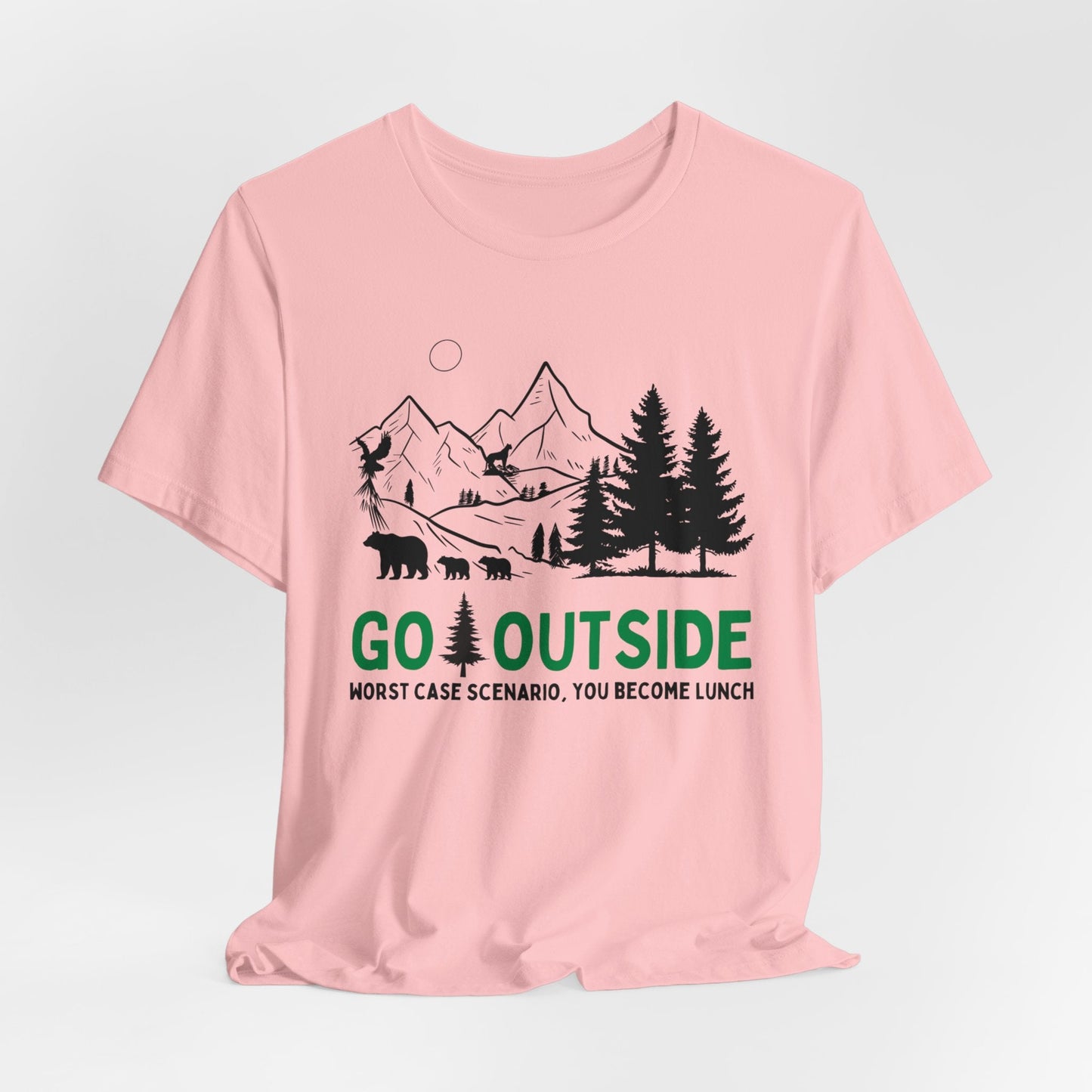 Go Outside or Become Lunch Jersey Short Sleeve Tee