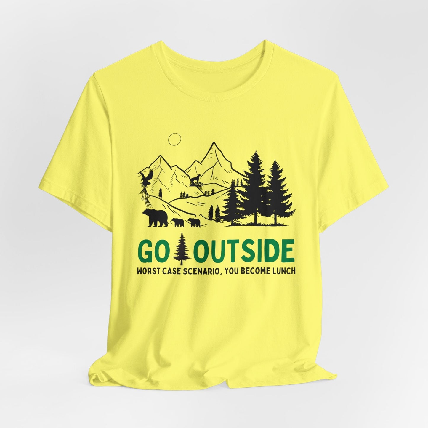 Go Outside or Become Lunch Jersey Short Sleeve Tee