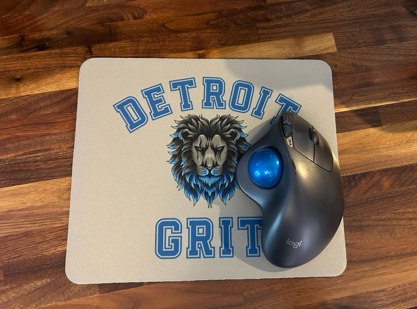 Detroit Lions Grit Mouse Pad