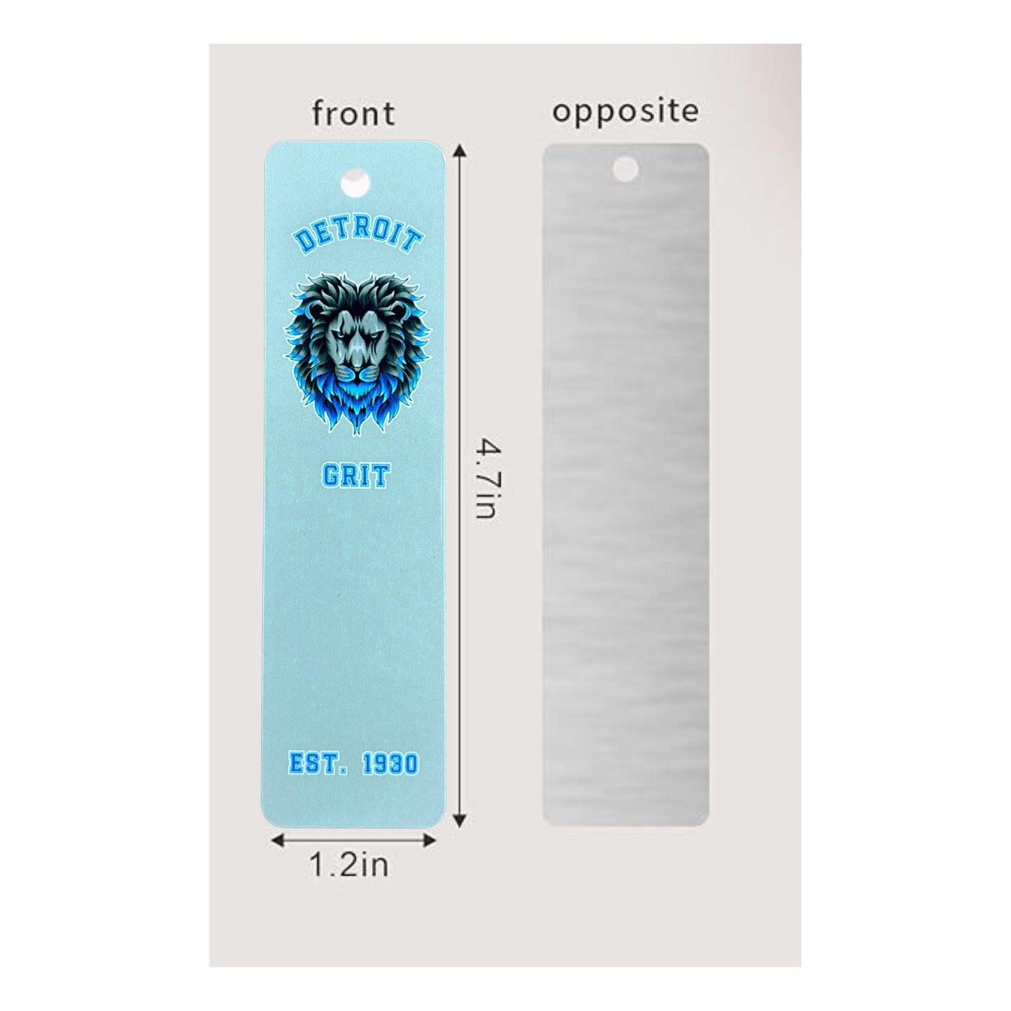 Detroit Lions Grit Aluminum Bookmark