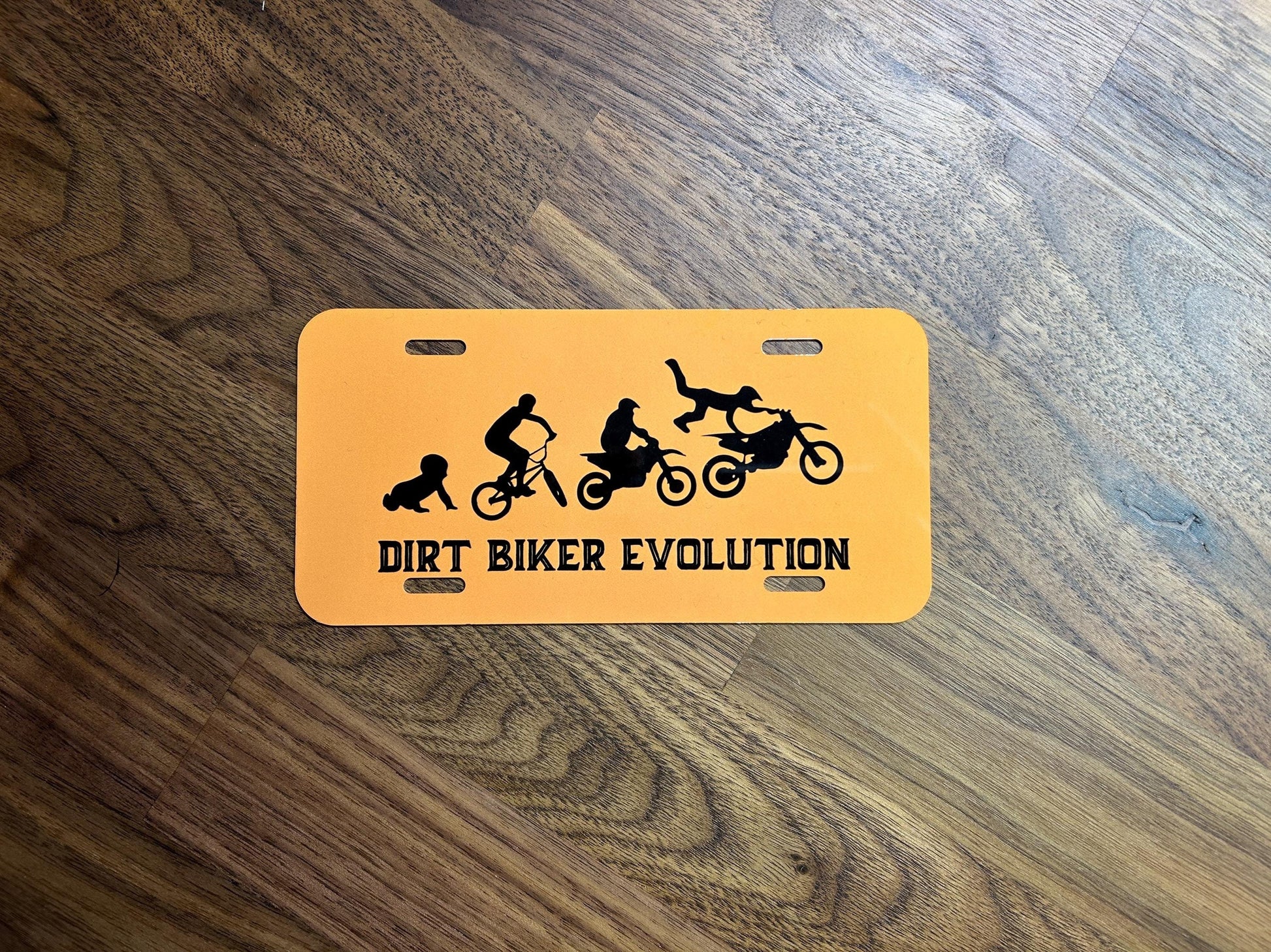 Dirt Bike Evolution Mini License Plate