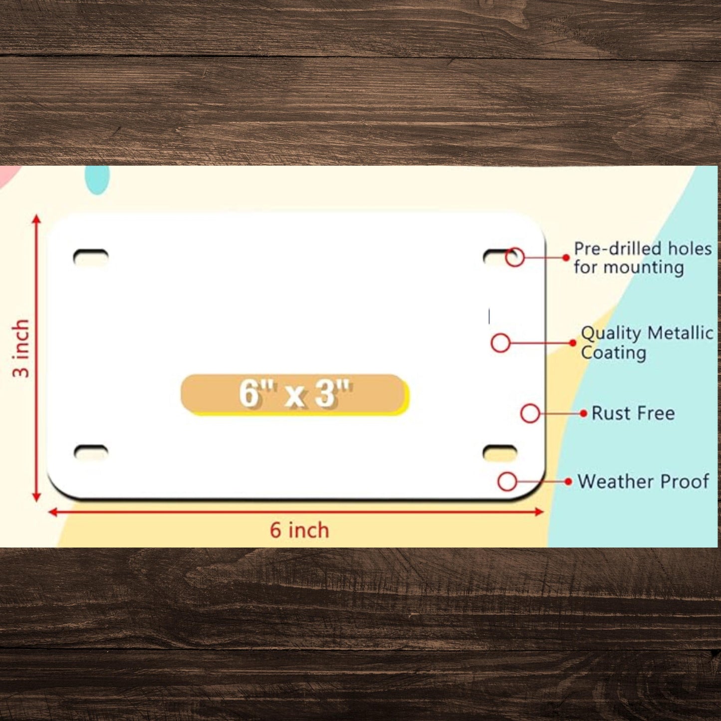 Dirt Bike Evolution Mini License Plate