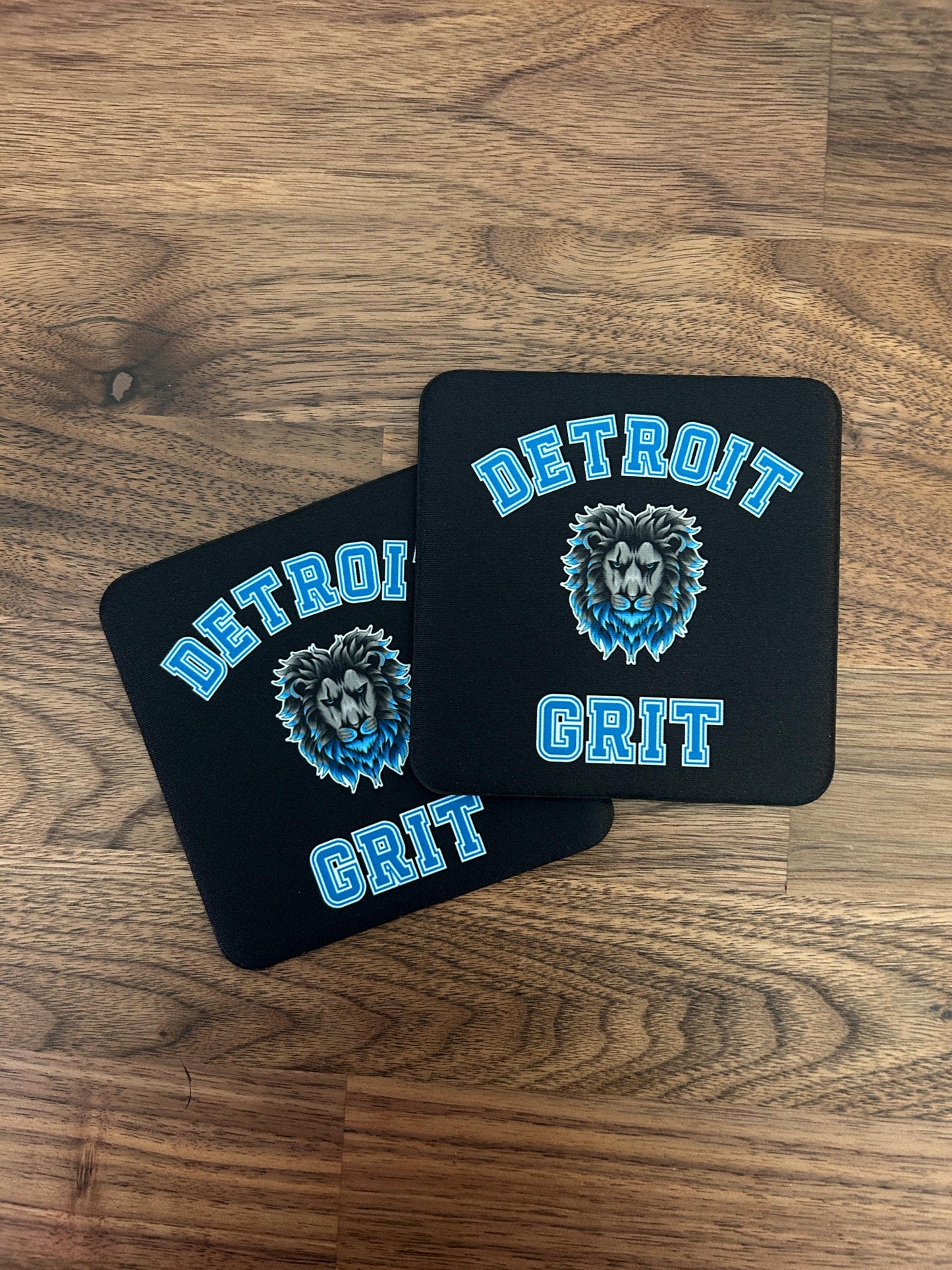 Detroit Lions Grit v2 Neoprene Coasters