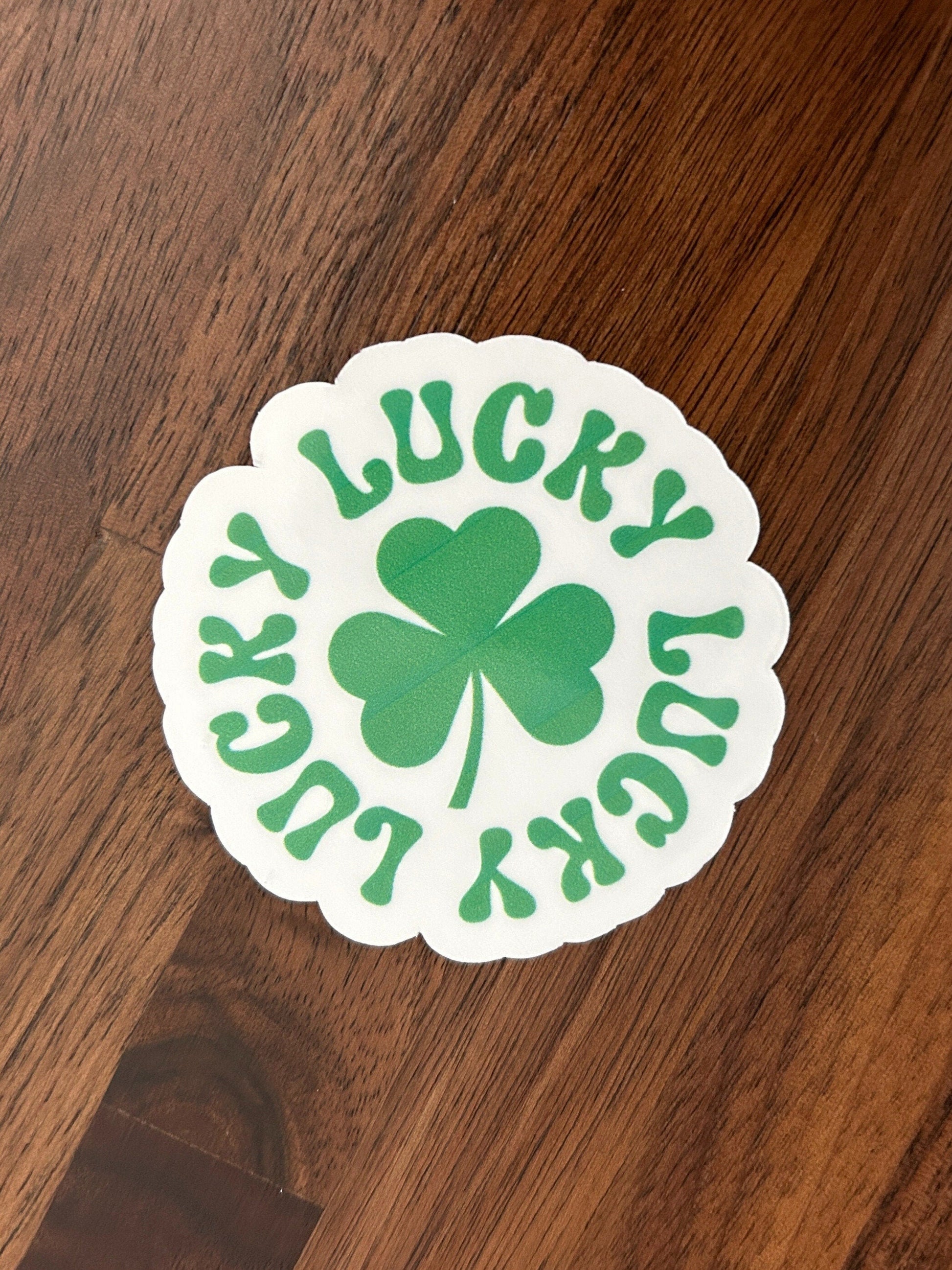 Irish Lucky St. Patrick's Day Laminated Vinyl Stickers