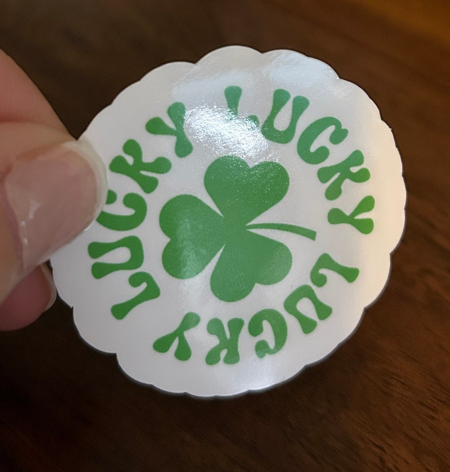 Irish Lucky St. Patrick's Day Laminated Vinyl Stickers