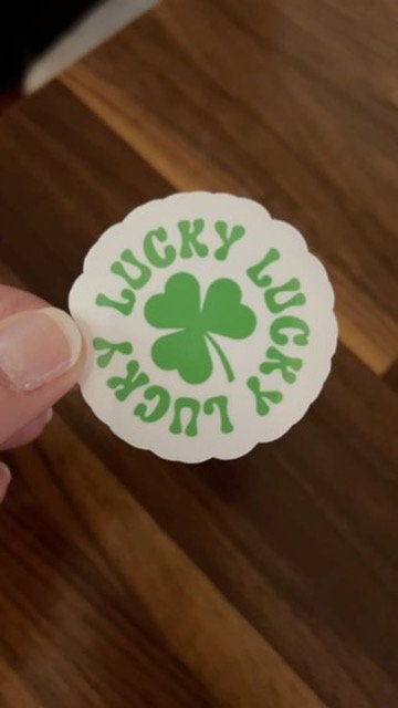 Irish Lucky St. Patrick's Day Laminated Vinyl Stickers