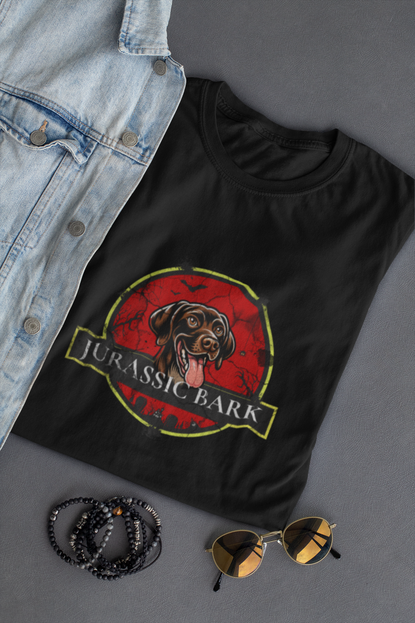 Jurassic Bark GSP Dog Jersey Short Sleeve Tee