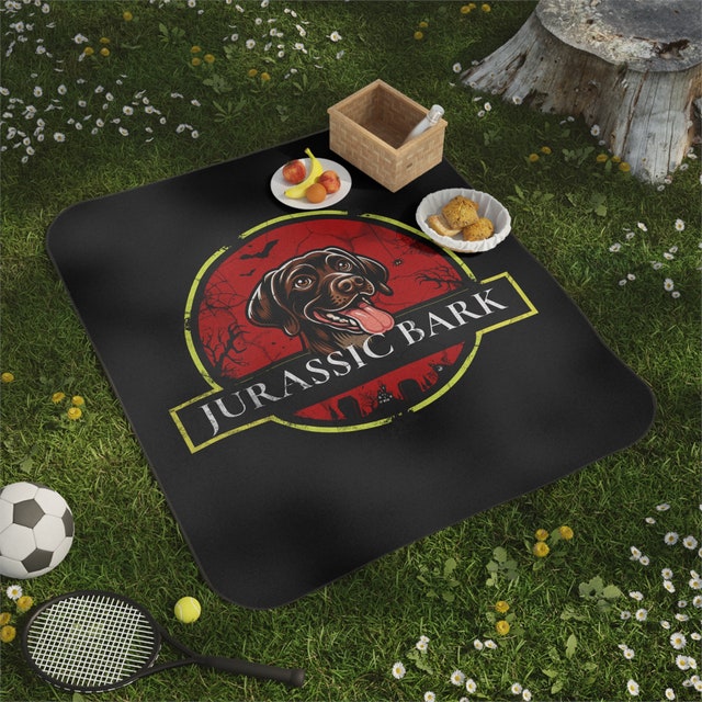 Jurassic Bark Picnic Blanket