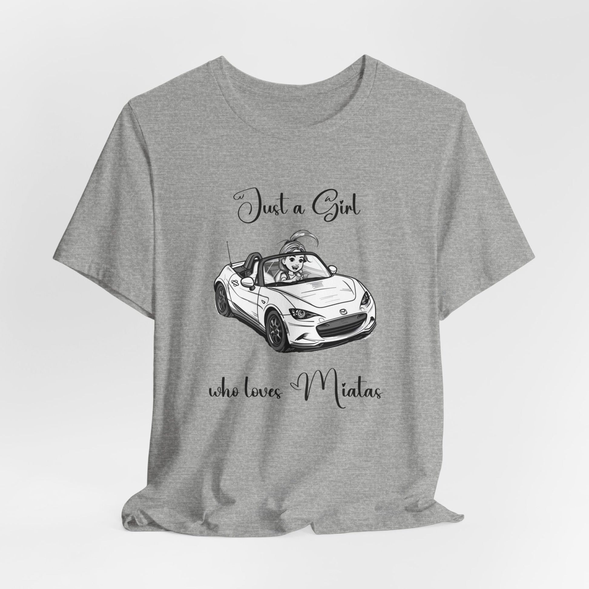 Just a Girl Who Loves Miatas Jersey Short Sleeve Tee