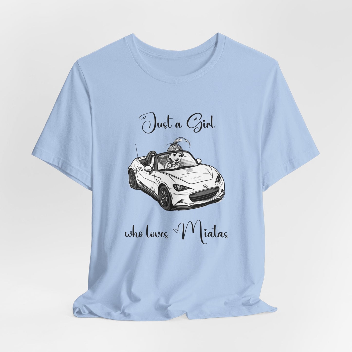 Just a Girl Who Loves Miatas Jersey Short Sleeve Tee