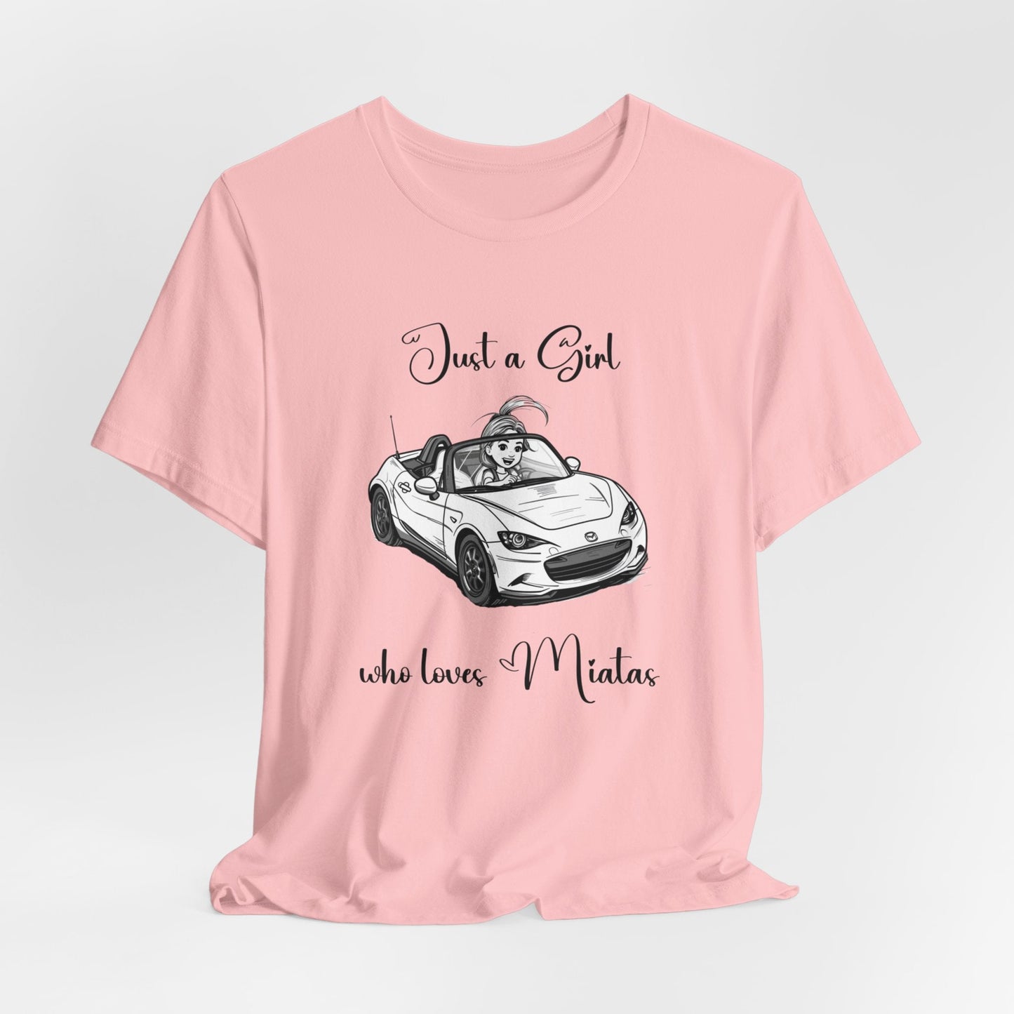 Just a Girl Who Loves Miatas Jersey Short Sleeve Tee