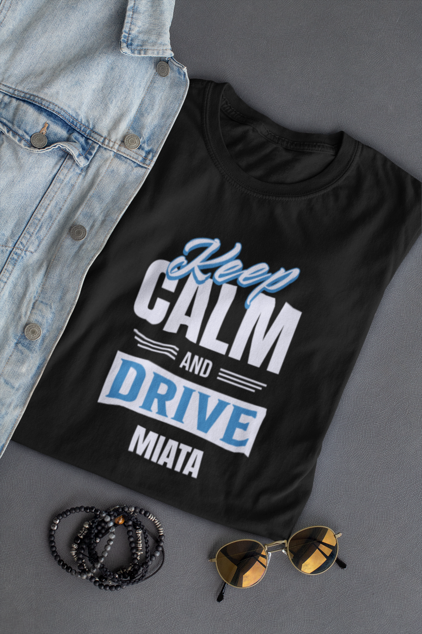 Keep Calm and Drive Miata Jersey Short Sleeve Tee