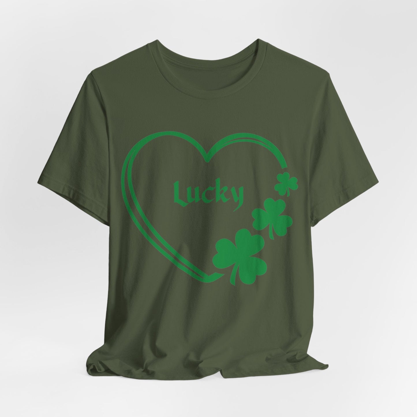 Lucky Irish Heart Jersey Short Sleeve Tee