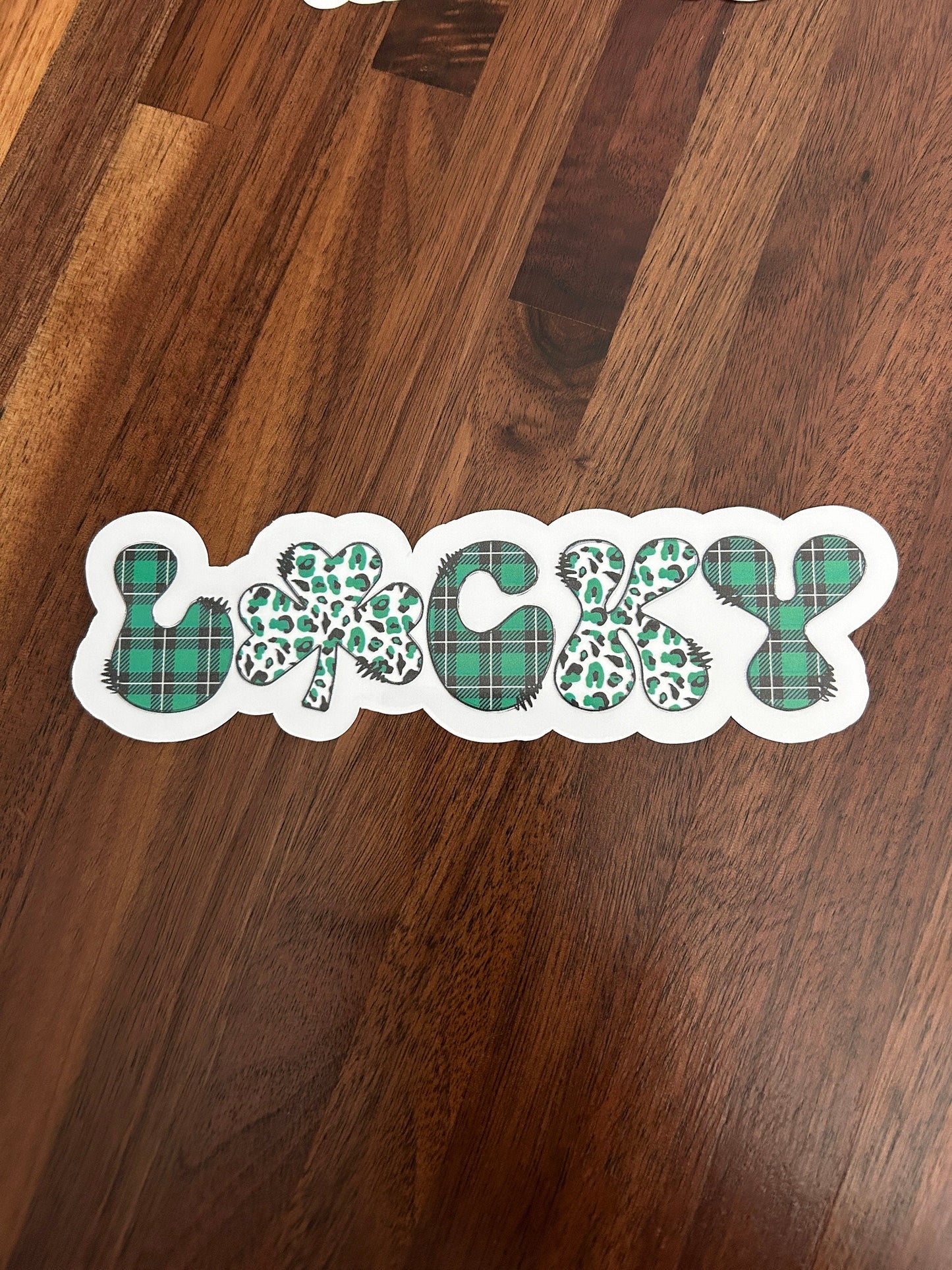 Lucky v2 Laminated Vinyl Stickers